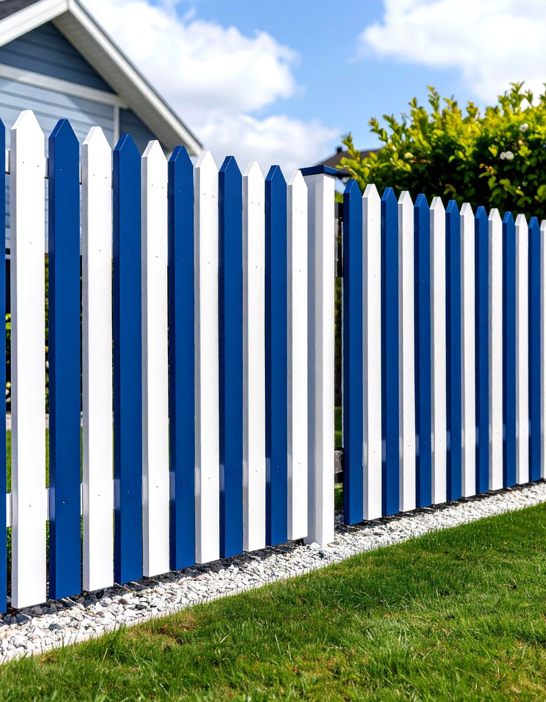 Striped Pattern Horizontal Designs - 24 Fence Painting Ideas