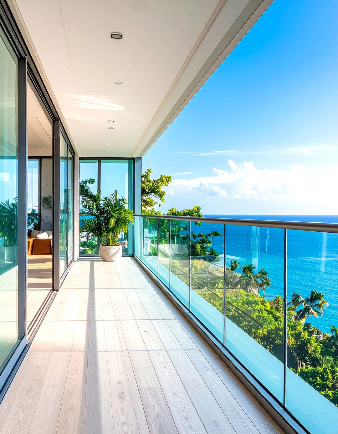 Structural Glazing Balcony Wall - 24 Glass Balcony Design Ideas
