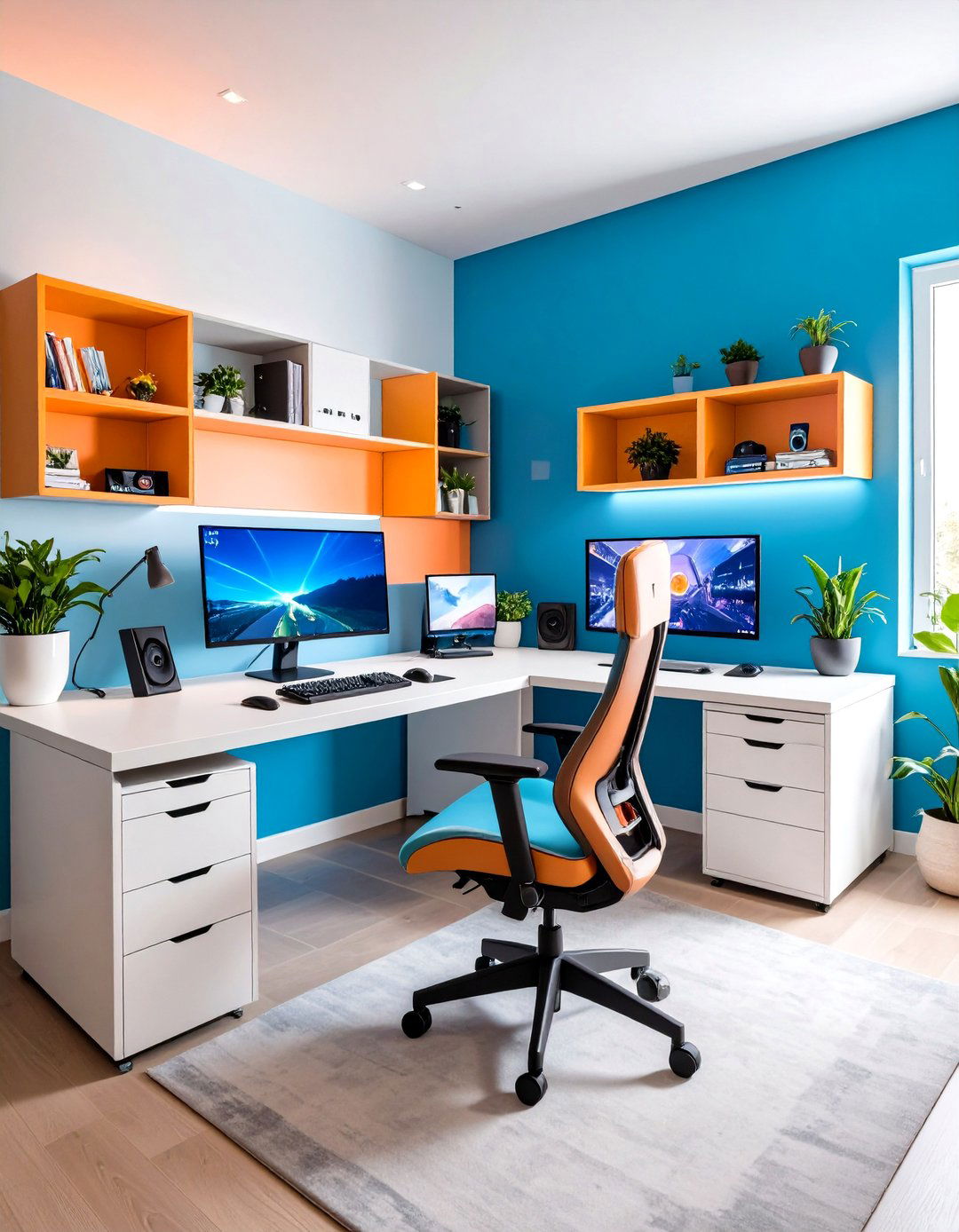 Study Office Gaming Hybrid - 24 Small Game Room Ideas
