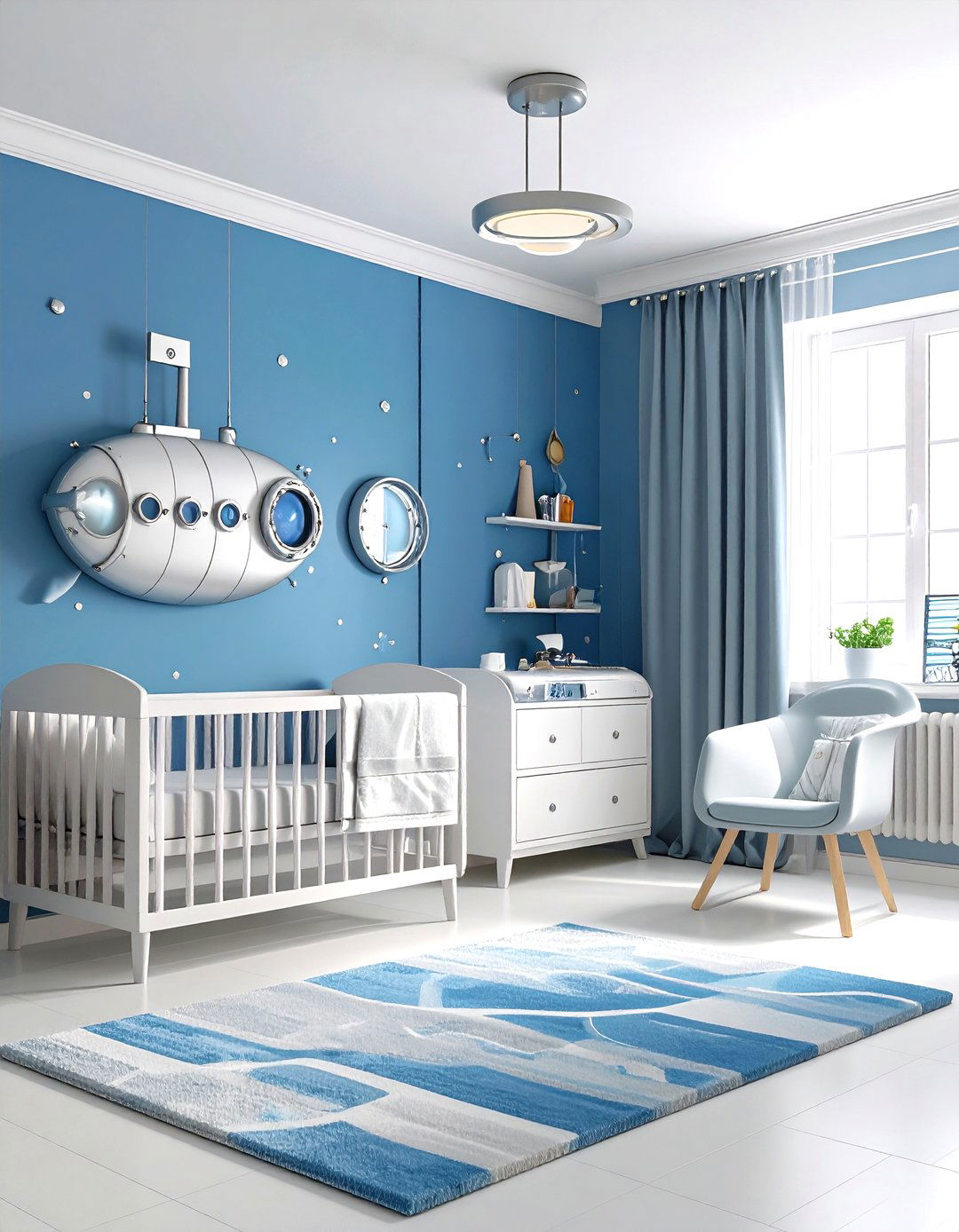Submarine Exploration Nursery - 24 Ocean-themed Nursery Ideas