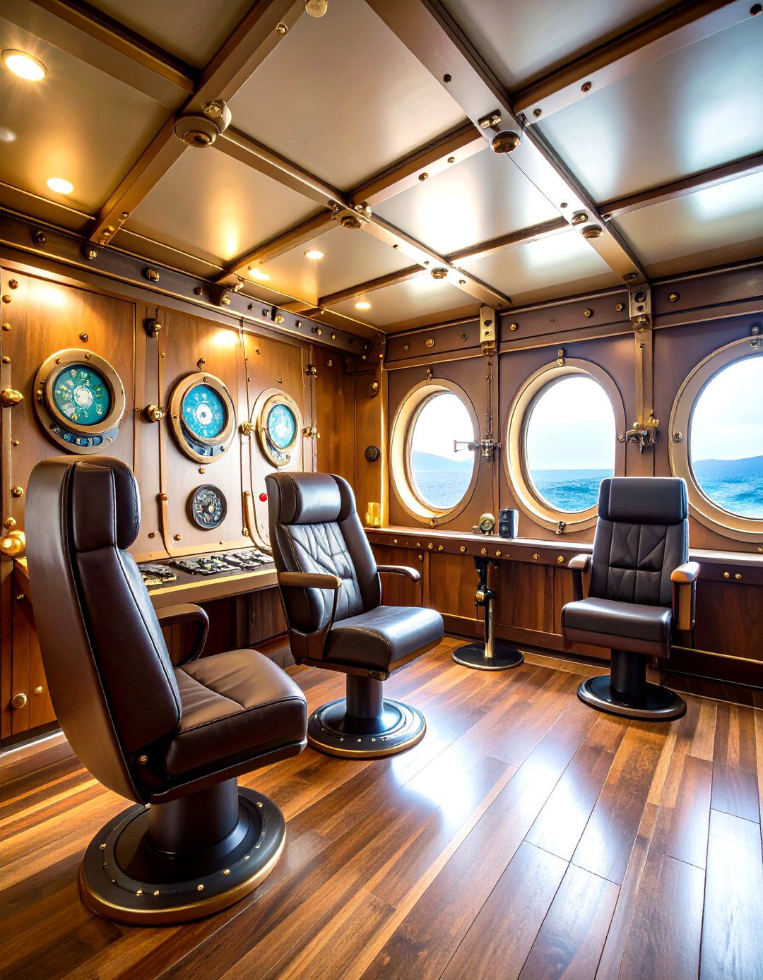 Submarine Periscope Game Room - 24 Nautical Decor Ideas