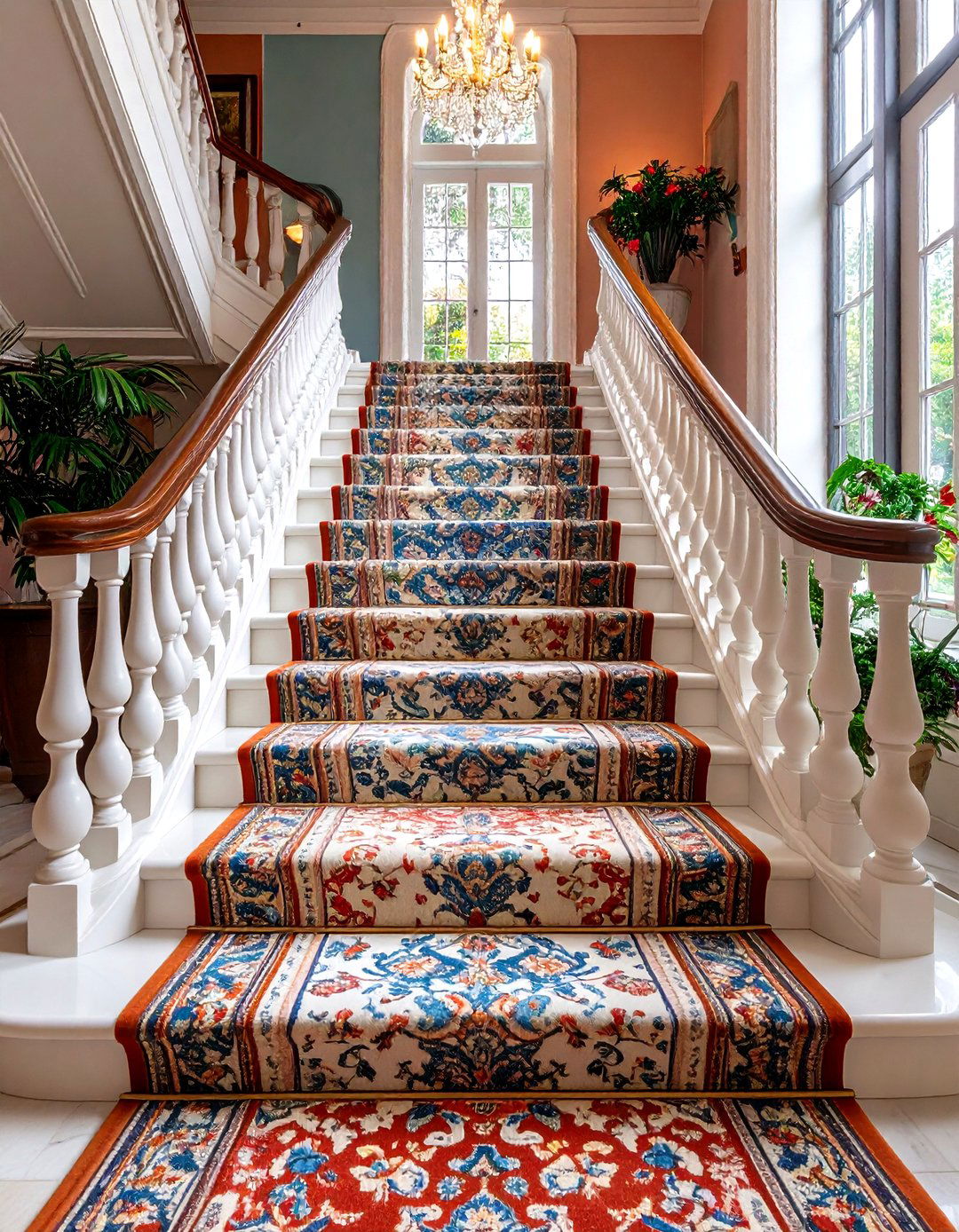 Subtle Tone on Tone Sophistication - 24 Stair Runner Ideas