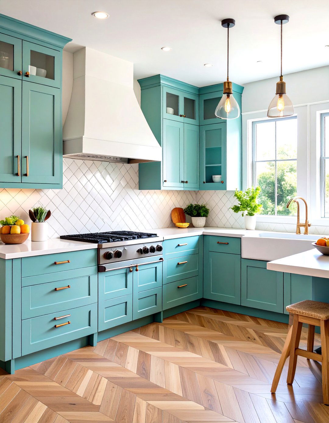 Subway Tile Backsplashes with Modern Twists - 24 Transitional Kitchen Ideas