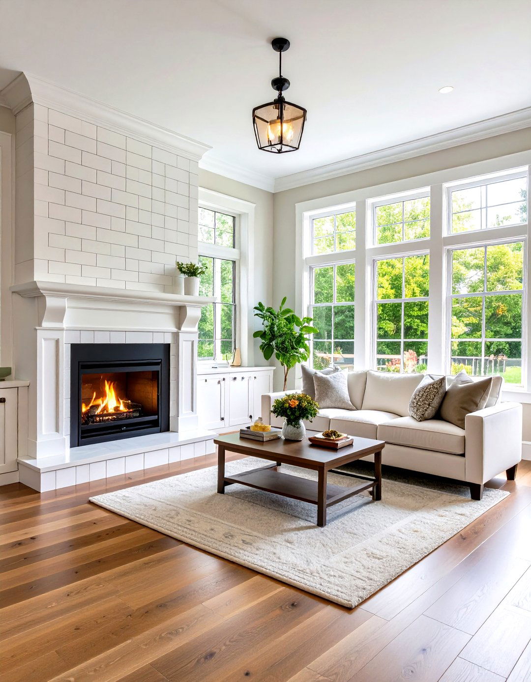 Subway Tile Classic Layout - 24 Wood Stove Surround Ideas