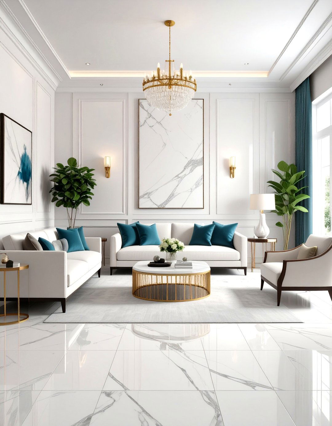 Subway Tile Marble Surround - 24 Marble Fireplace Ideas