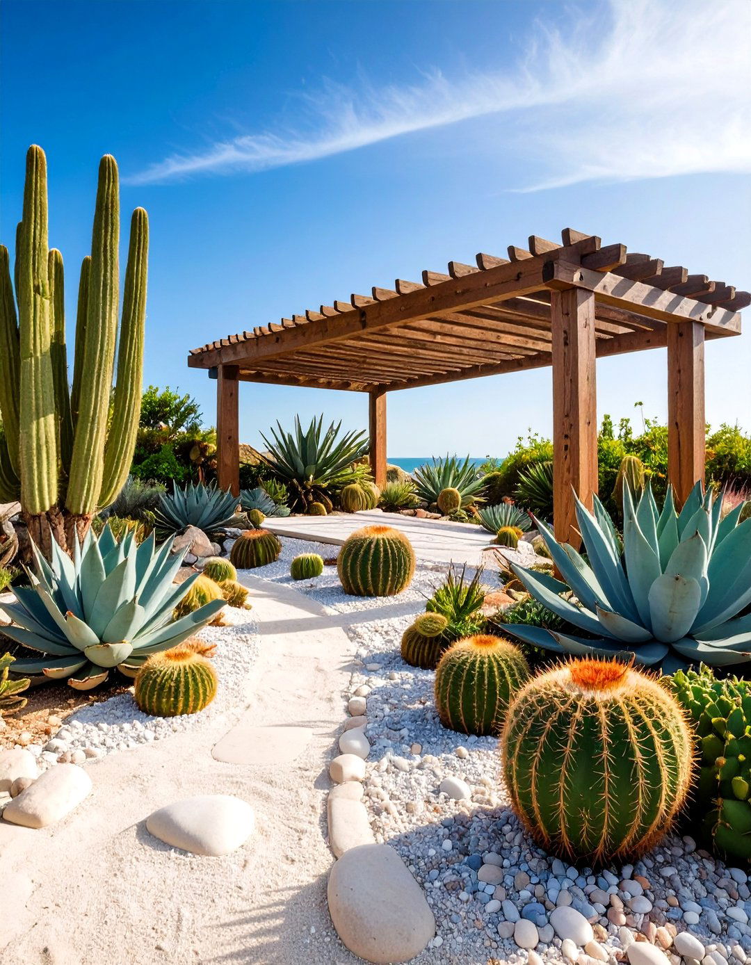 Succulent Coastal Garden with Desert Meets Sea - 24 Coastal Garden Ideas