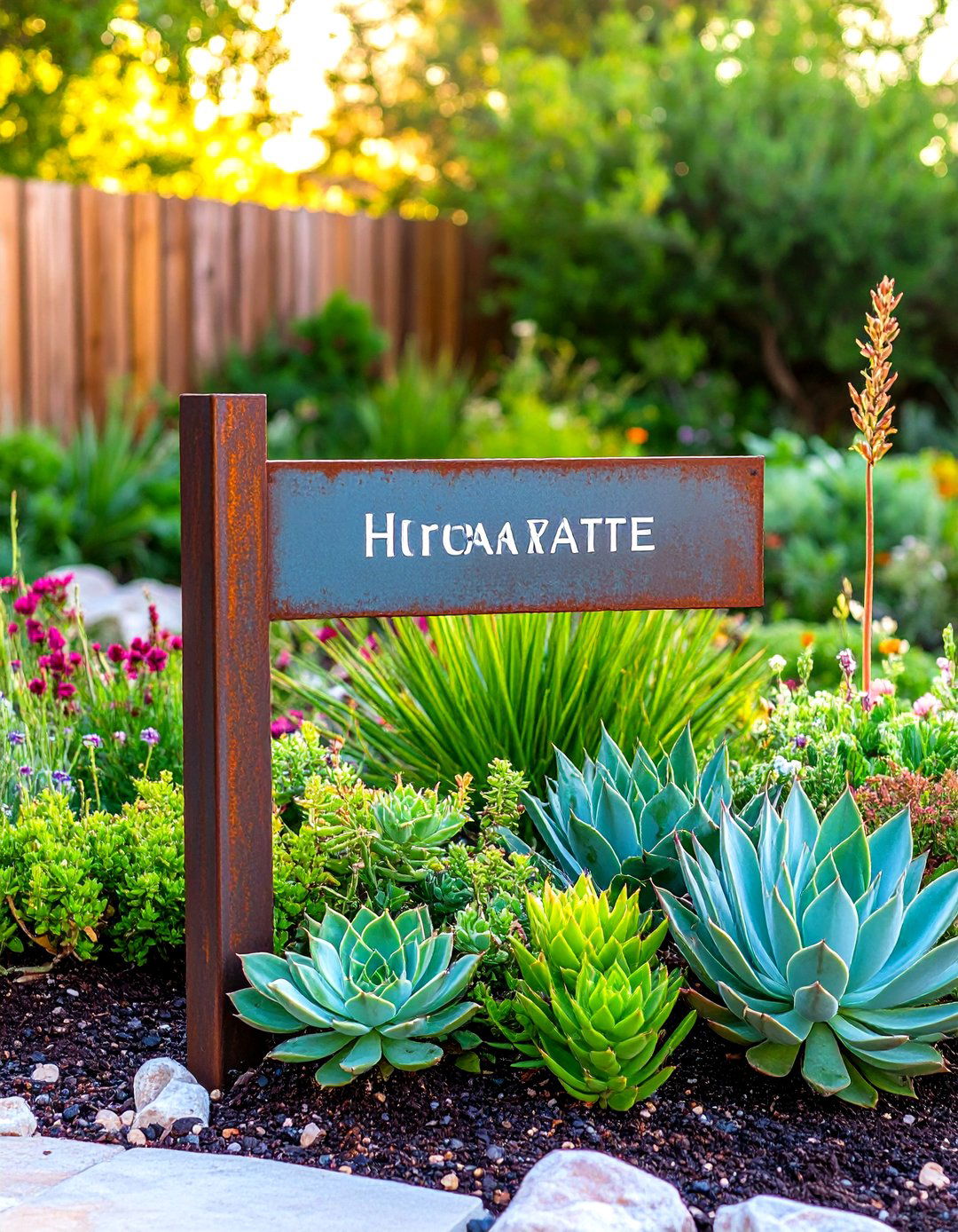 Succulent Garden Signs - 24 Garden Sign Ideas
