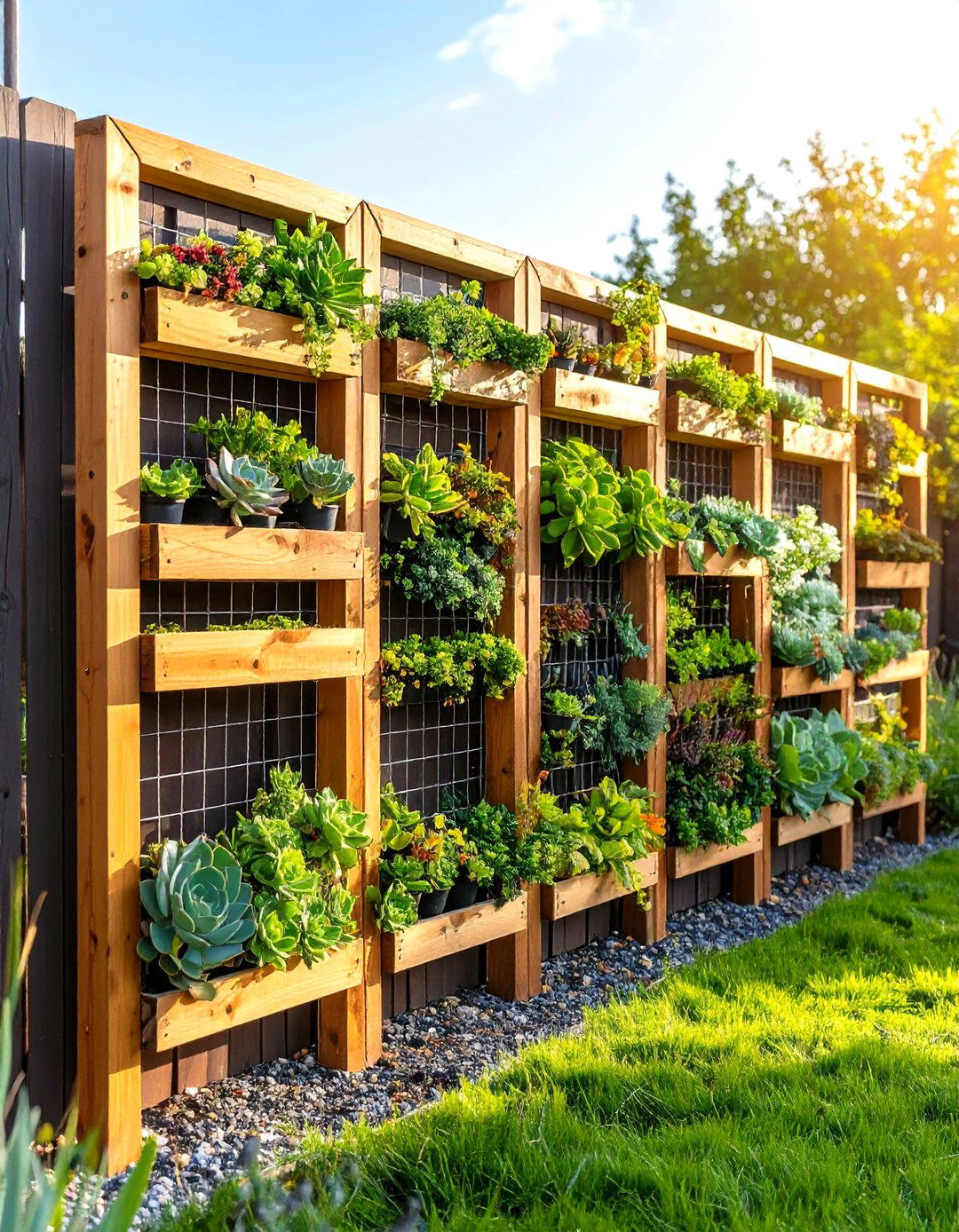 Succulent Living Frame Collection - 24 Fence Art Ideas