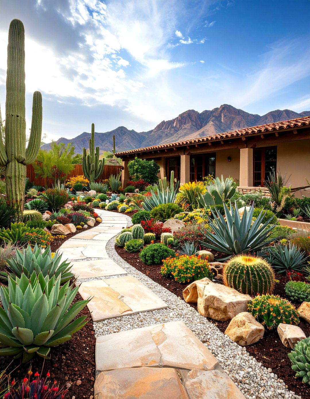 Succulent Mediterranean Landscape - 24 Greek Garden Ideas