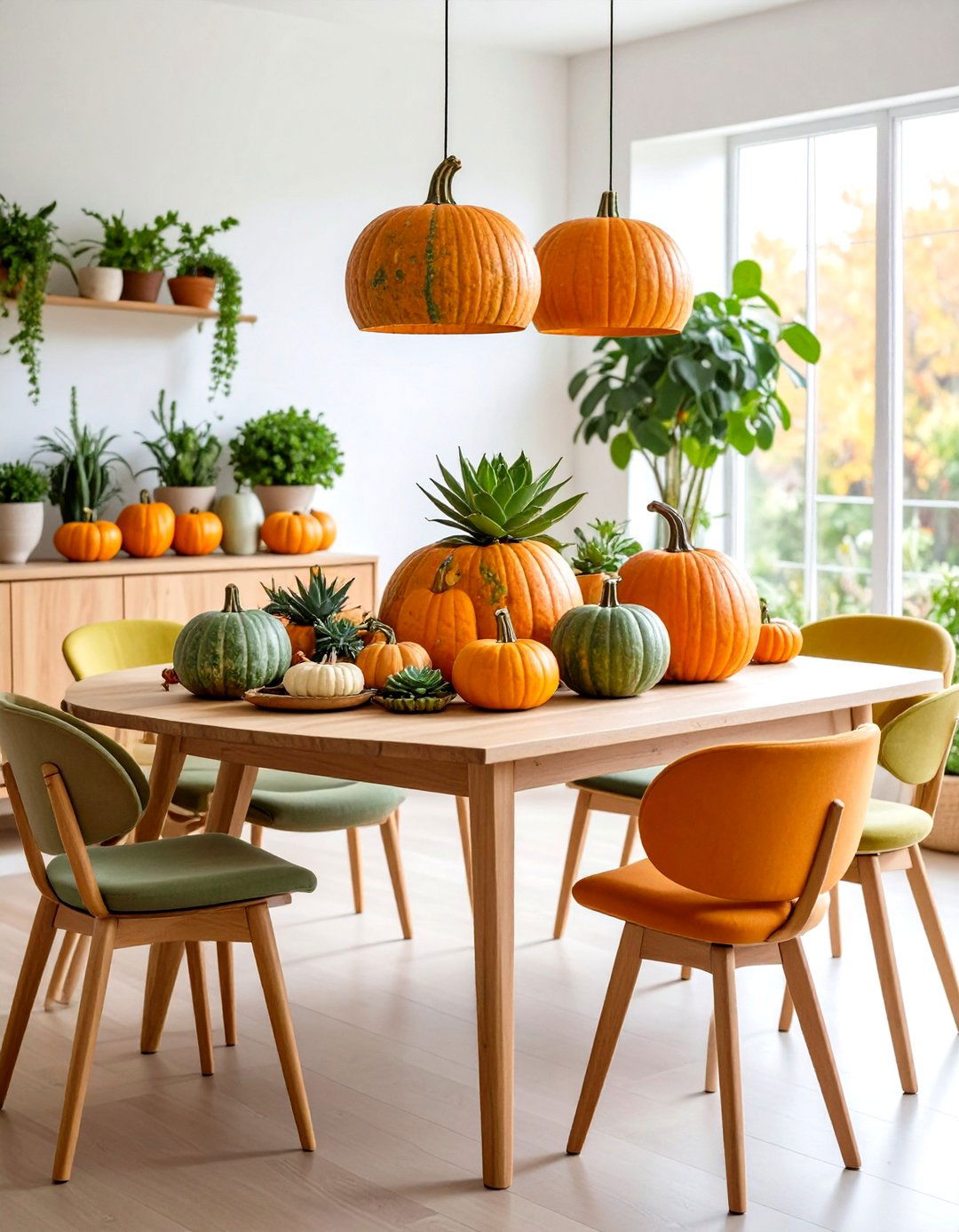 Succulent Pumpkin Gardens - 24 Thanksgiving Centerpiece Ideas