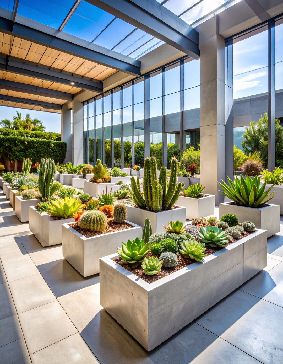Succulent and Cacti Modern Mix - 24 Bud Vase Wedding Centerpiece Ideas