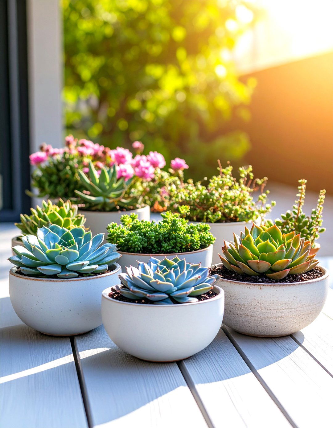 Succulents for Low Maintenance Appeal - 24 Outdoor Plants for Patio