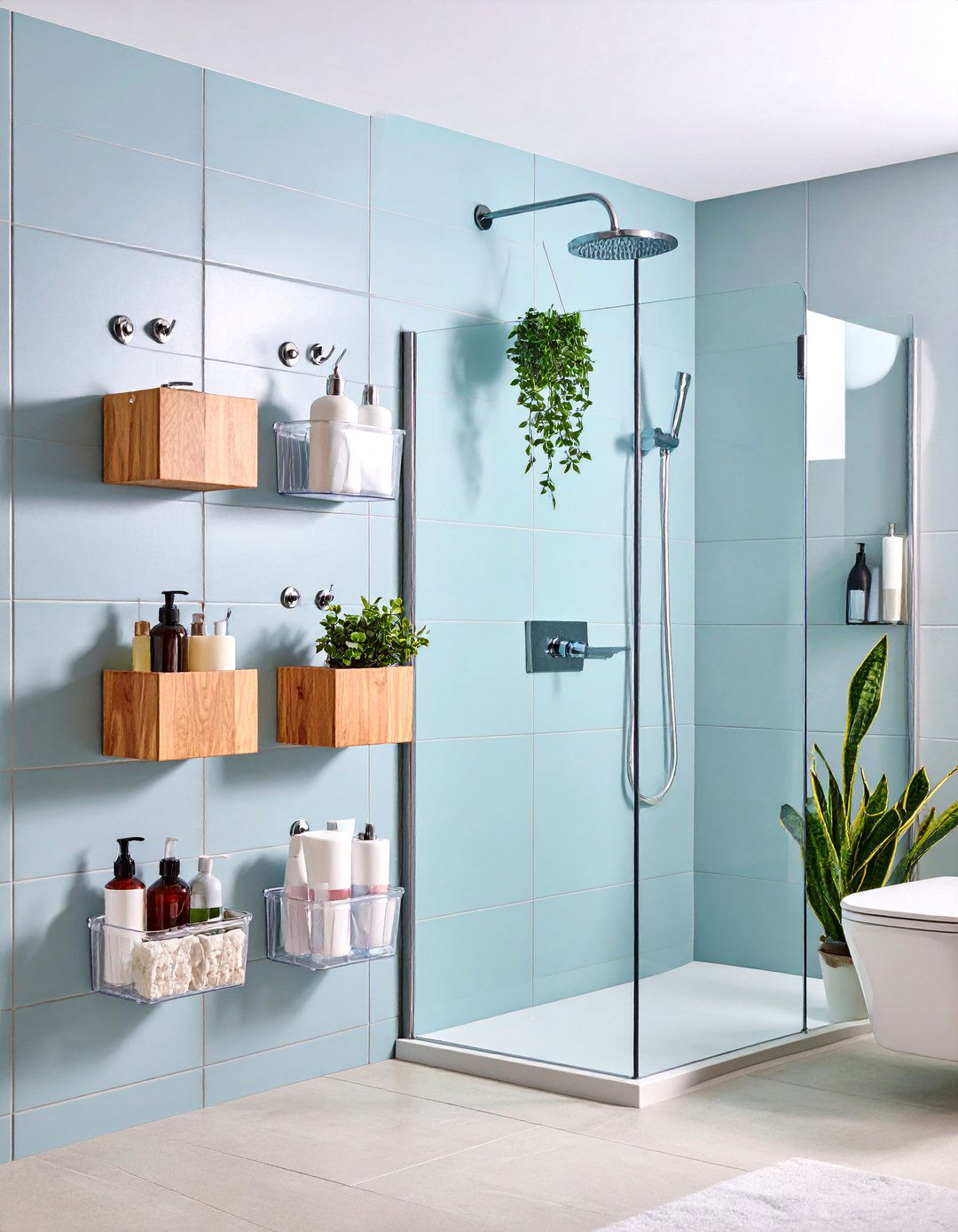Suction Cup Organizers for Smooth Surfaces - 24 Bathroom Organization Ideas