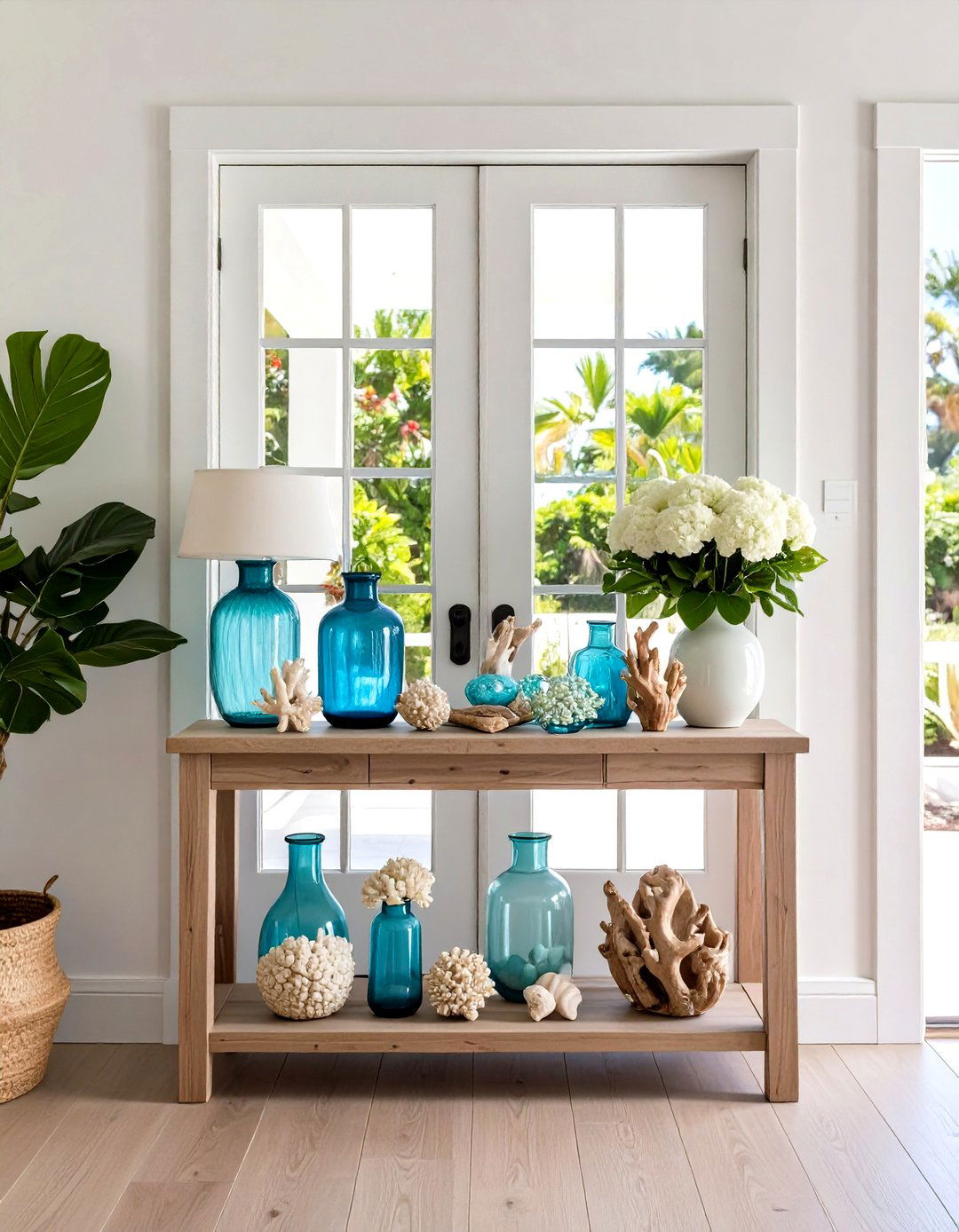 Summer Coastal Entry Styling - 24 Entry Table Decor Ideas