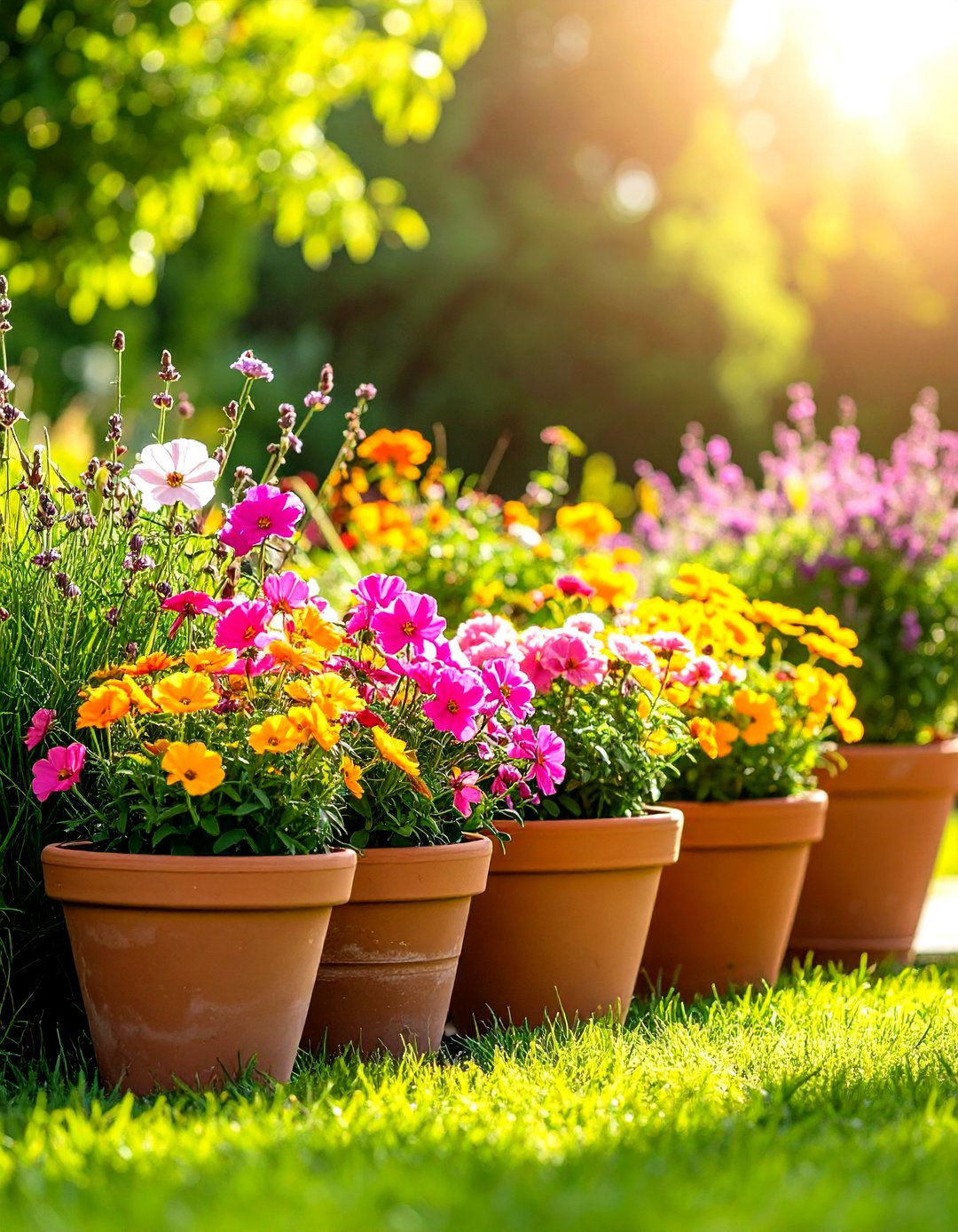 Summer Heat Tolerant Container Gardens - 24 Potted Plant Arrangement Ideas
