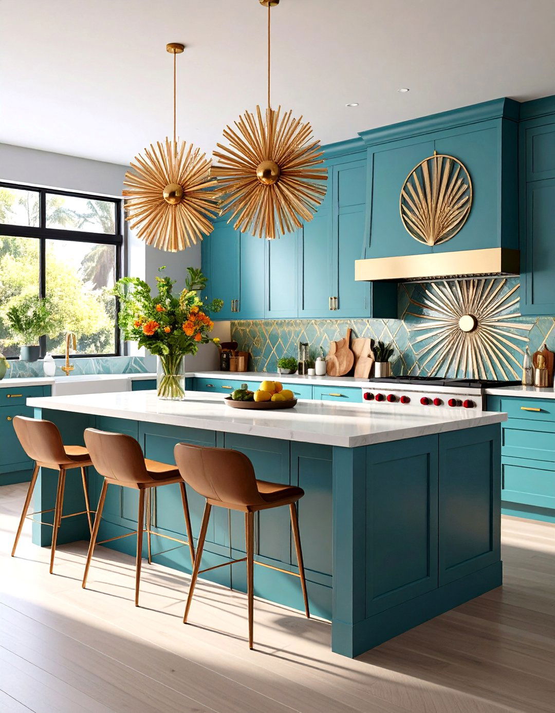 Sunburst Design Motifs - 24 Art Deco Kitchen Ideas