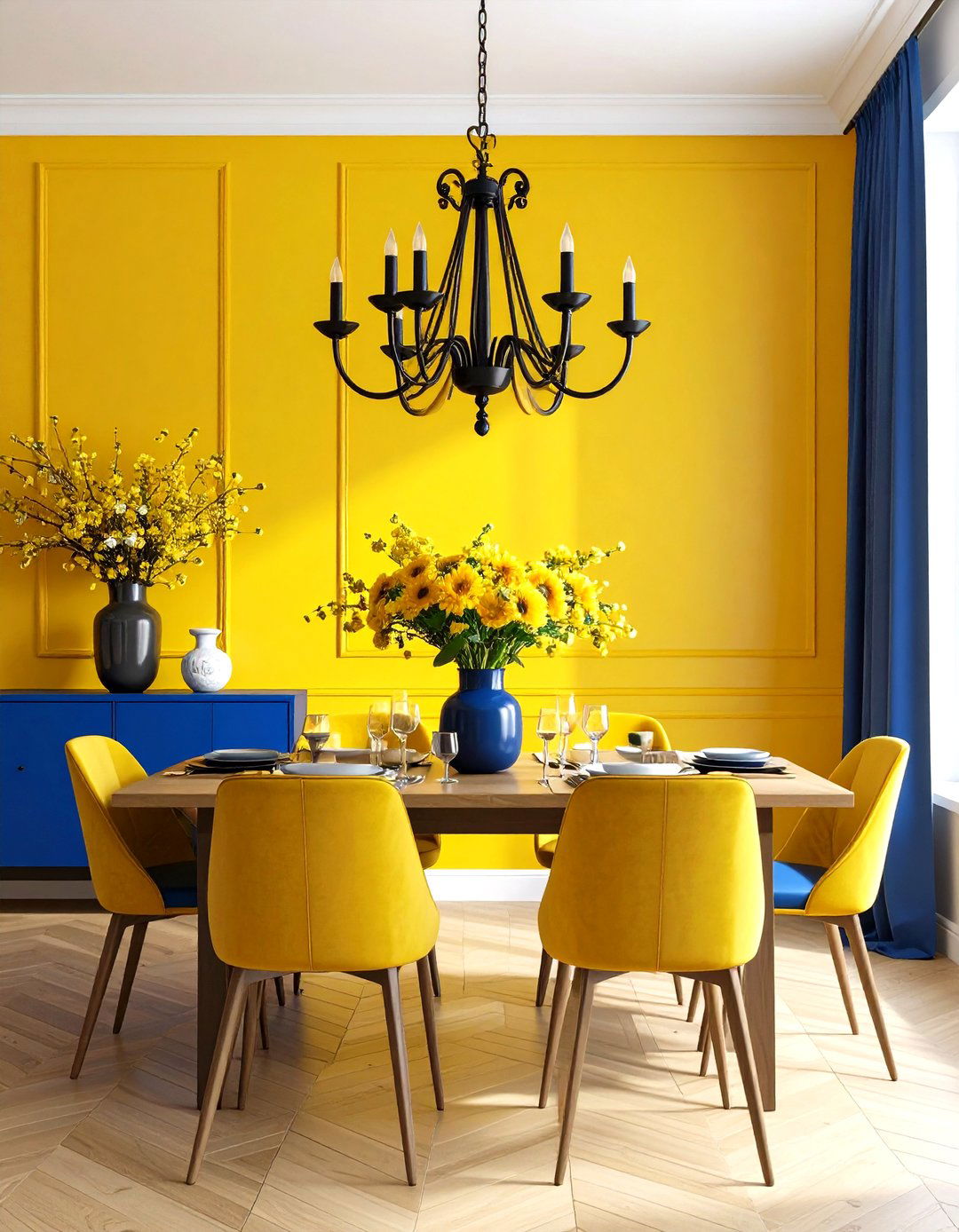 Sunflower Gold Dining Room Energy - 24 Mexican Interior Paint Colors
