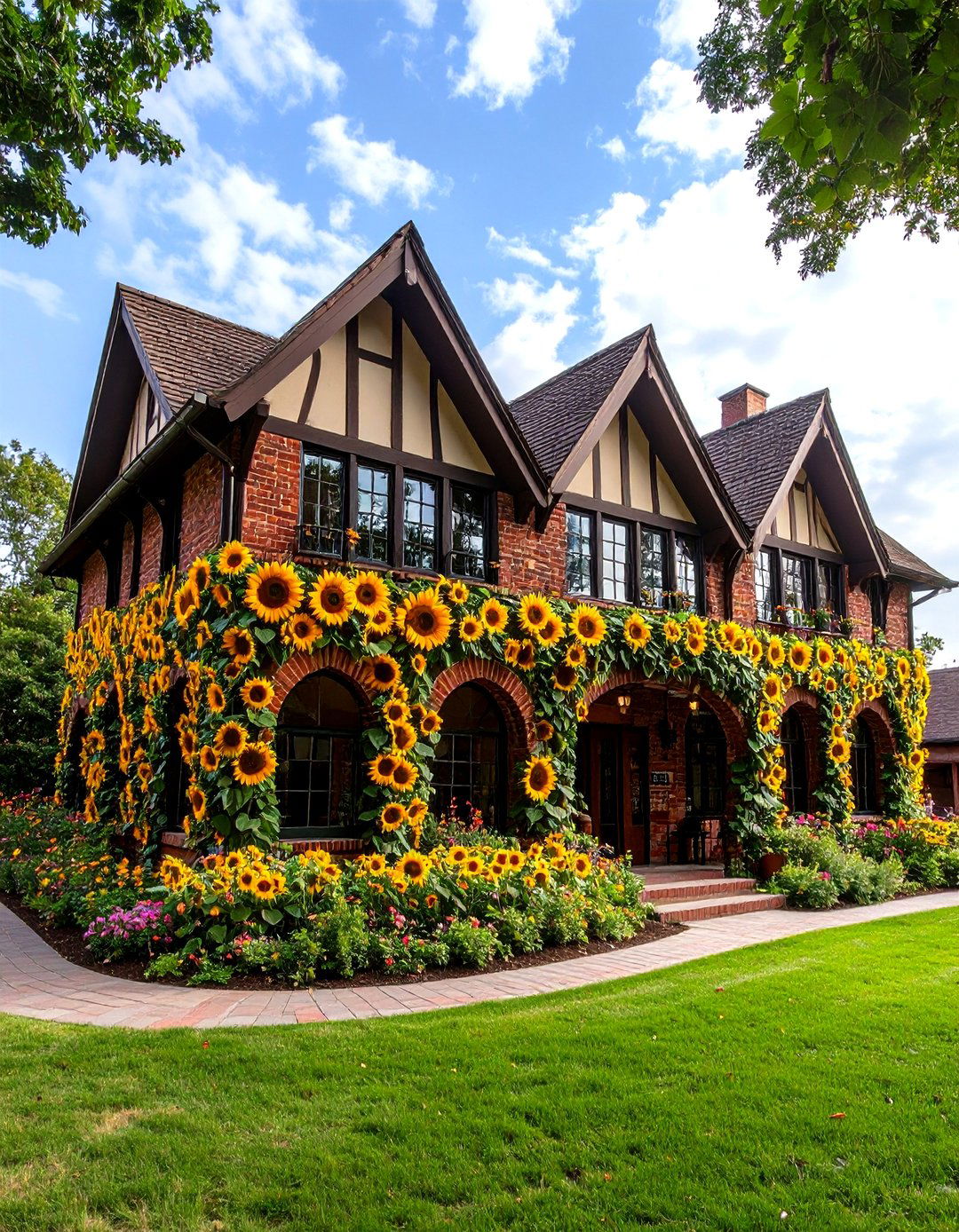 Sunflower House Garden - 24 School Garden Ideas