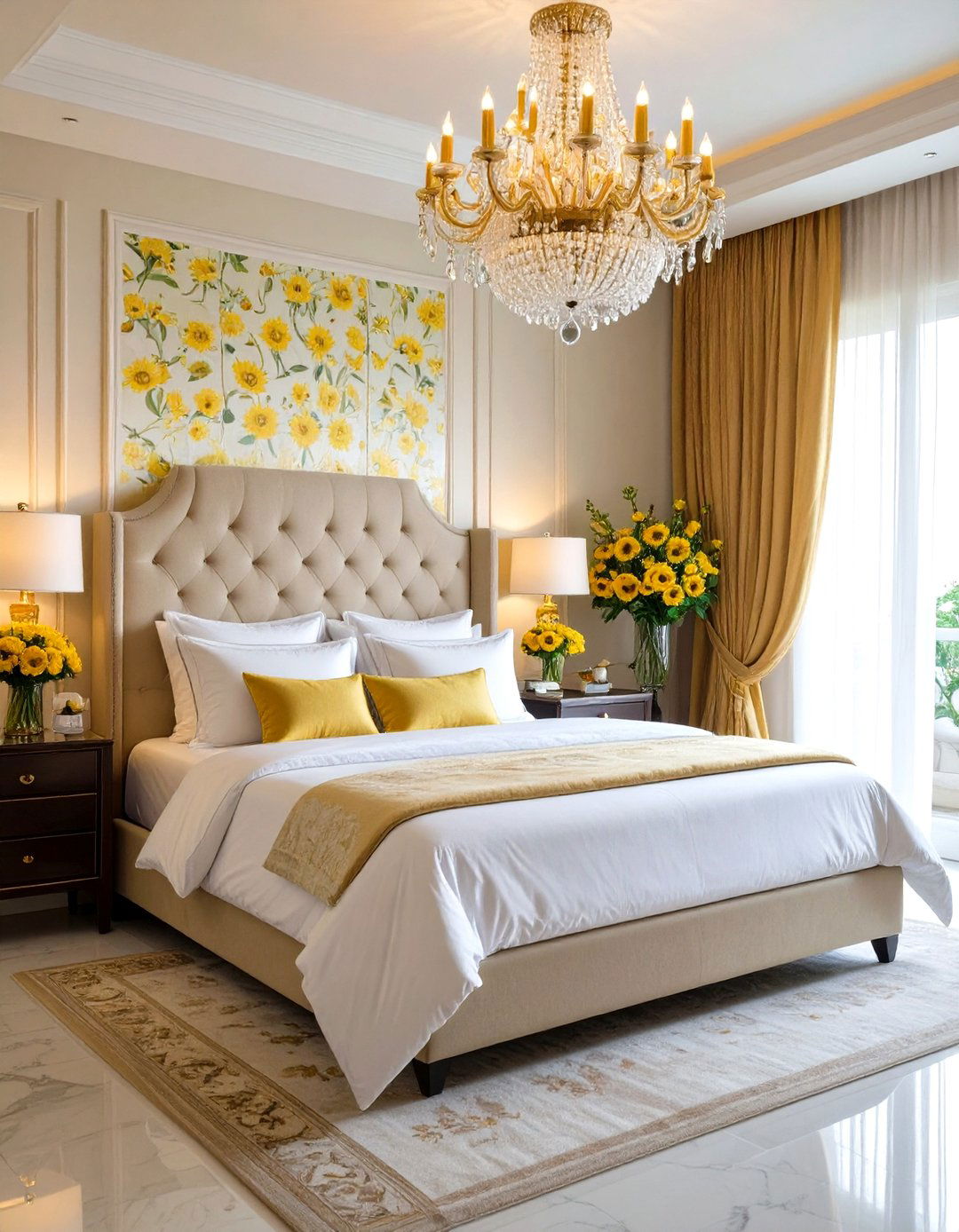 Sunflower Master Suite Luxury Design - 24 Sunflower Bedroom Ideas