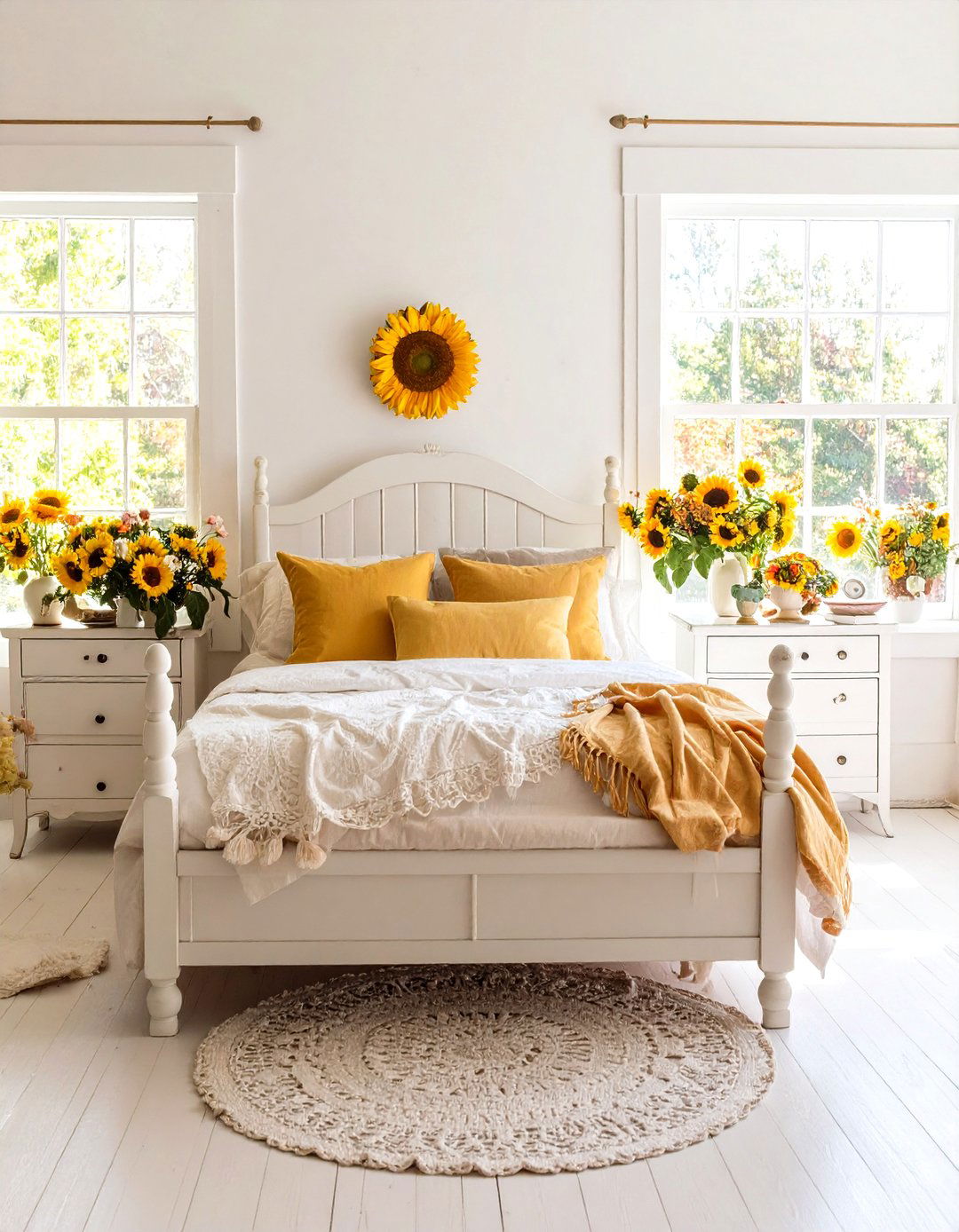 Sunflower Shabby Chic Romance - 24 Sunflower Bedroom Ideas