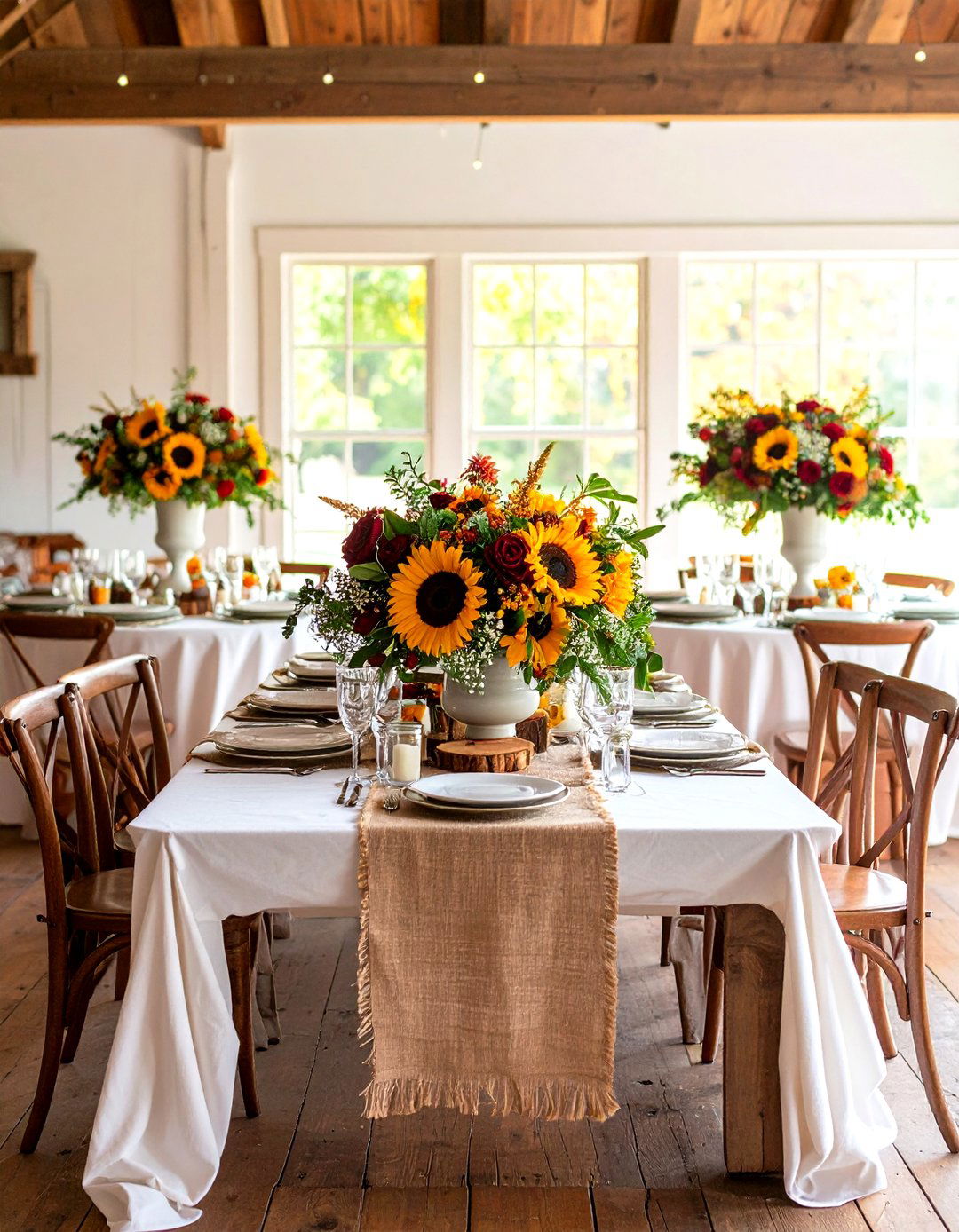 Sunflower and Burlap Country Themes - 24 Fall Wedding Décor Ideas