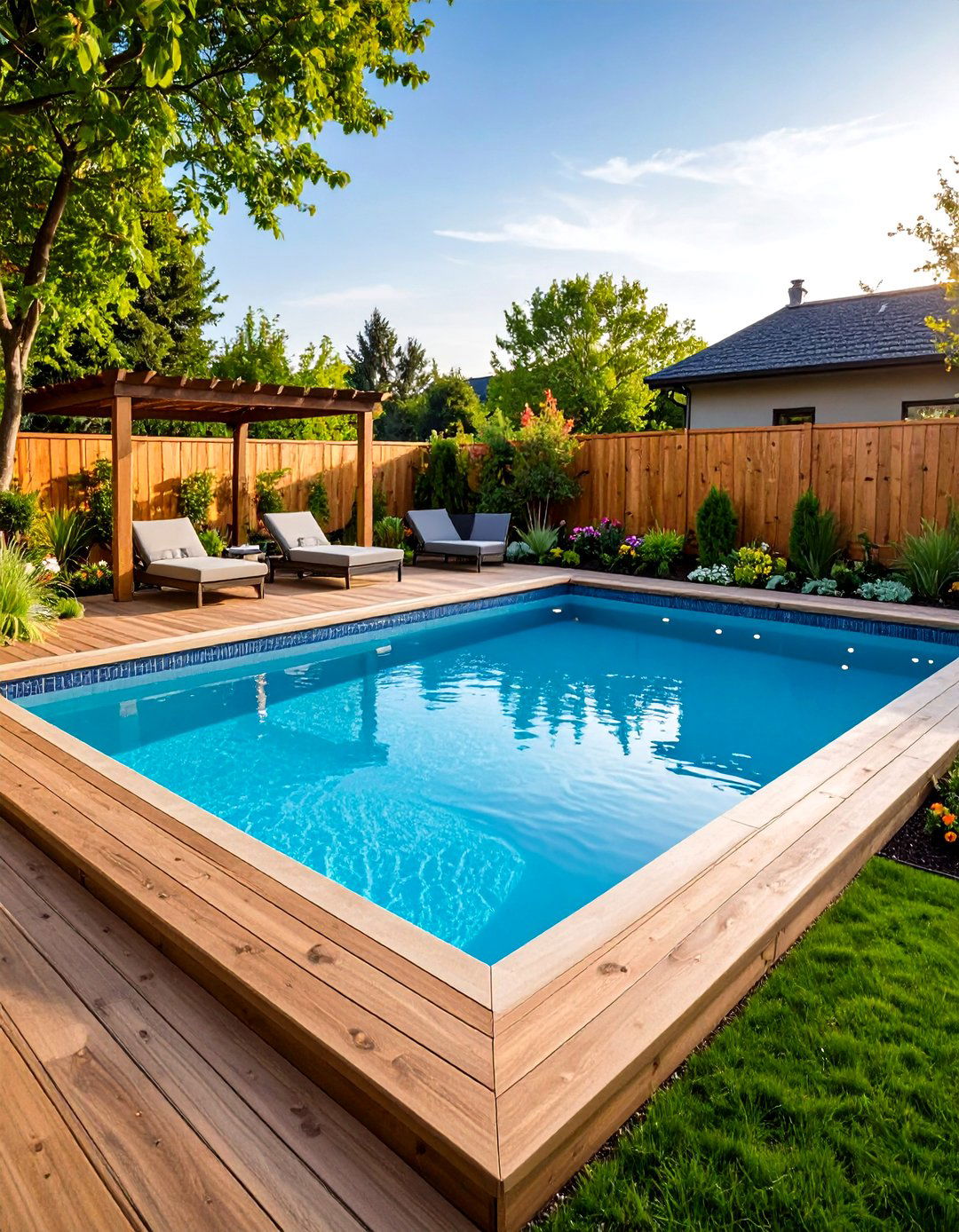 Sunken Garden Pool Integration - 24 Small Pool Ideas