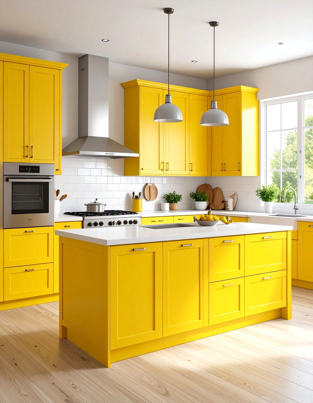 Sunny Yellow Kitchen Cheerfulness - 24 Colorful Room Ideas