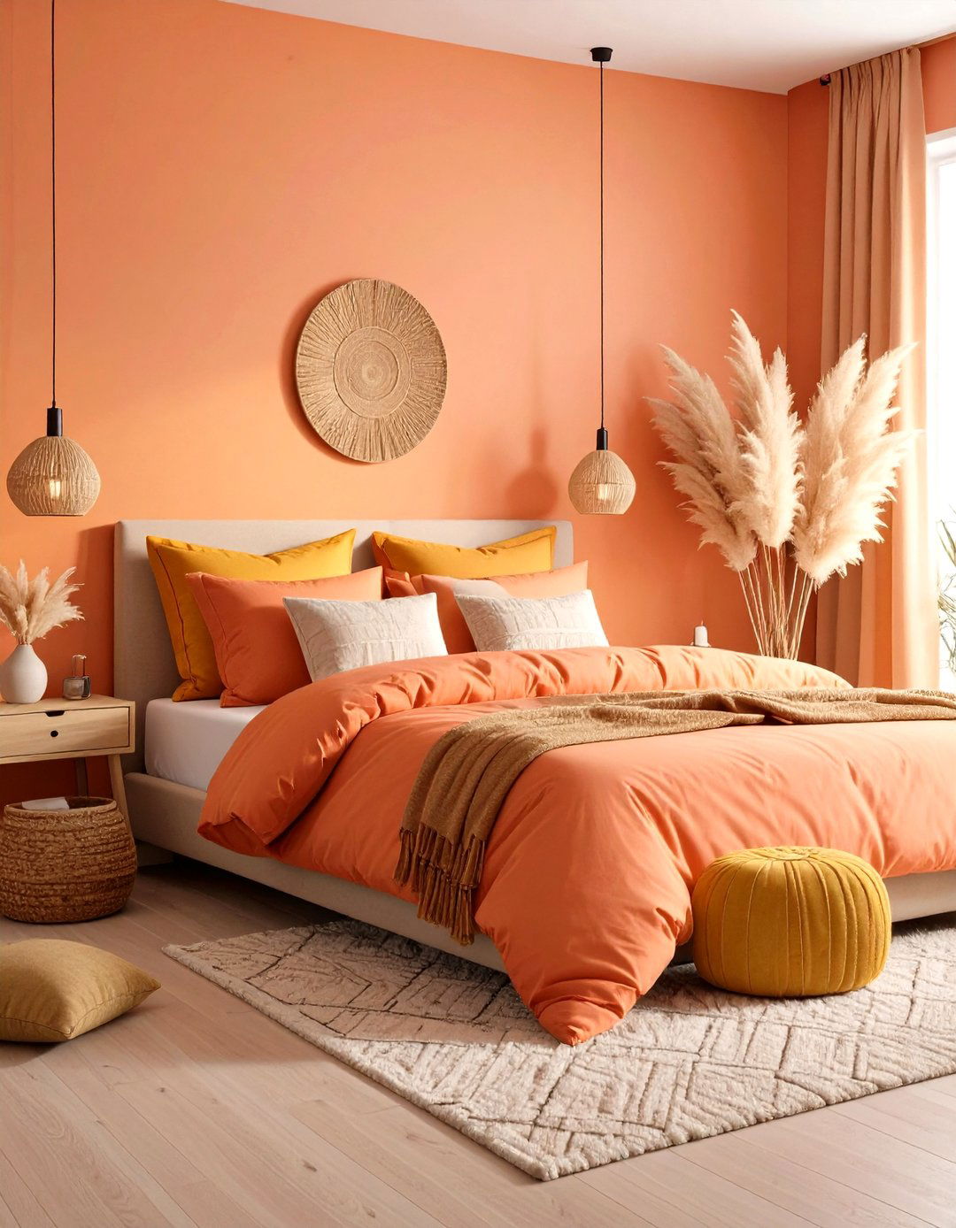 Sunset Bedroom Color Palette - 24 Colorful Boho Decor Ideas