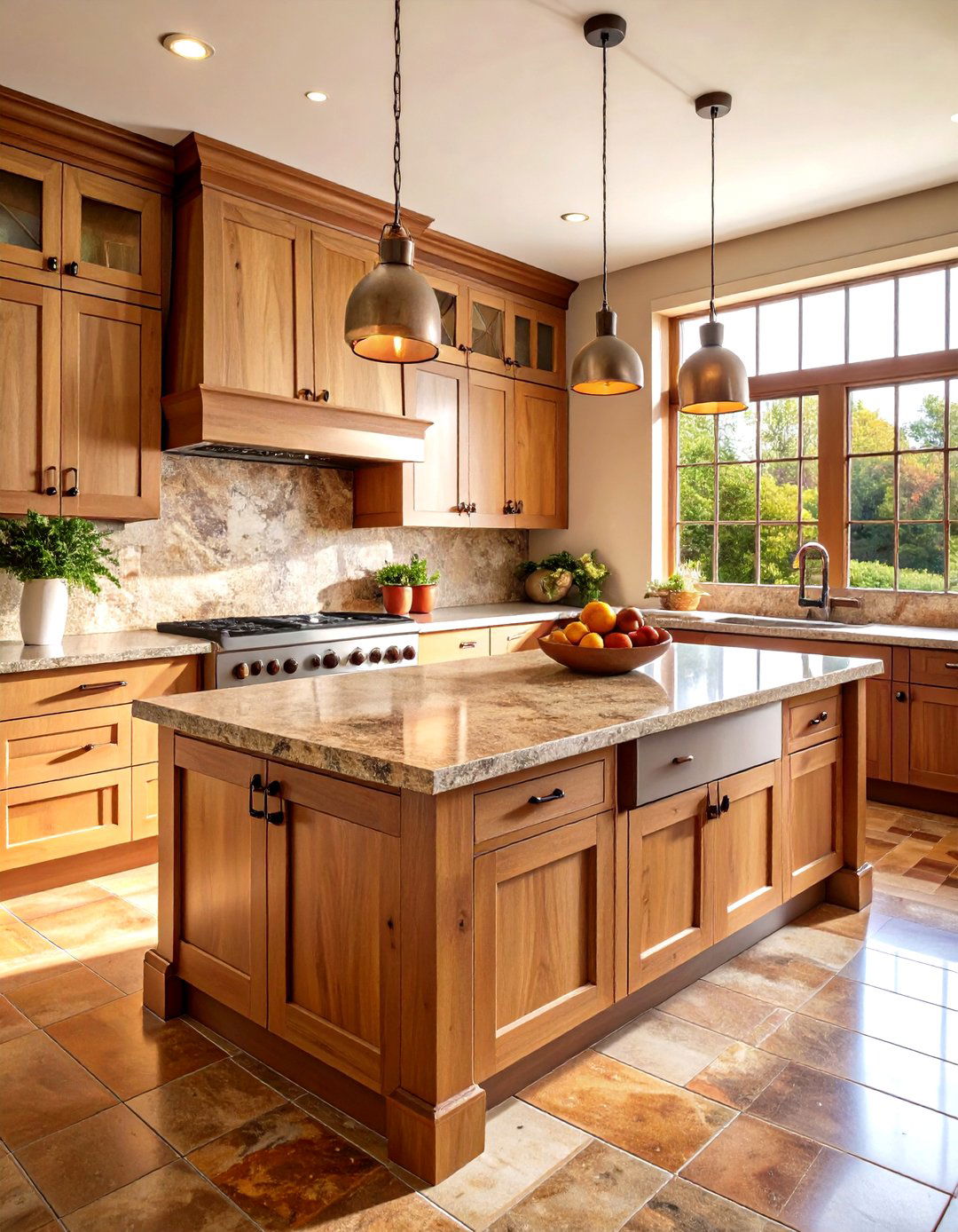 Sunset Canyon Rustic Kitchen Warmth - 24 Granite Kitchen Countertop Ideas