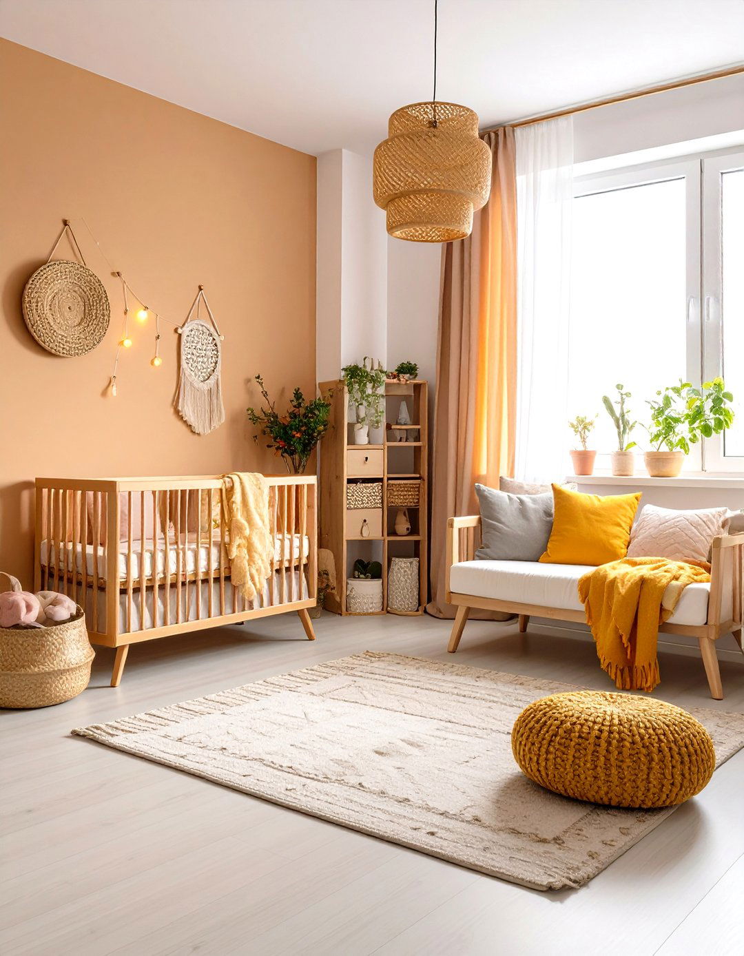 Sunset Colors Boho Nursery Warmth - 24 Boho Nursery Ideas