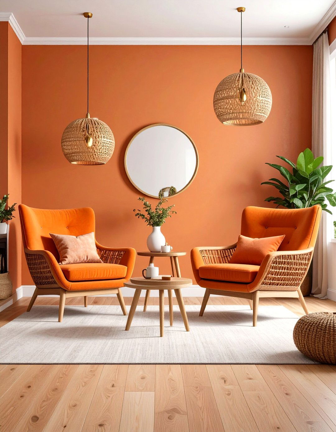 Sunset Inspired Living Room Warmth - 24 Colorful Room Ideas