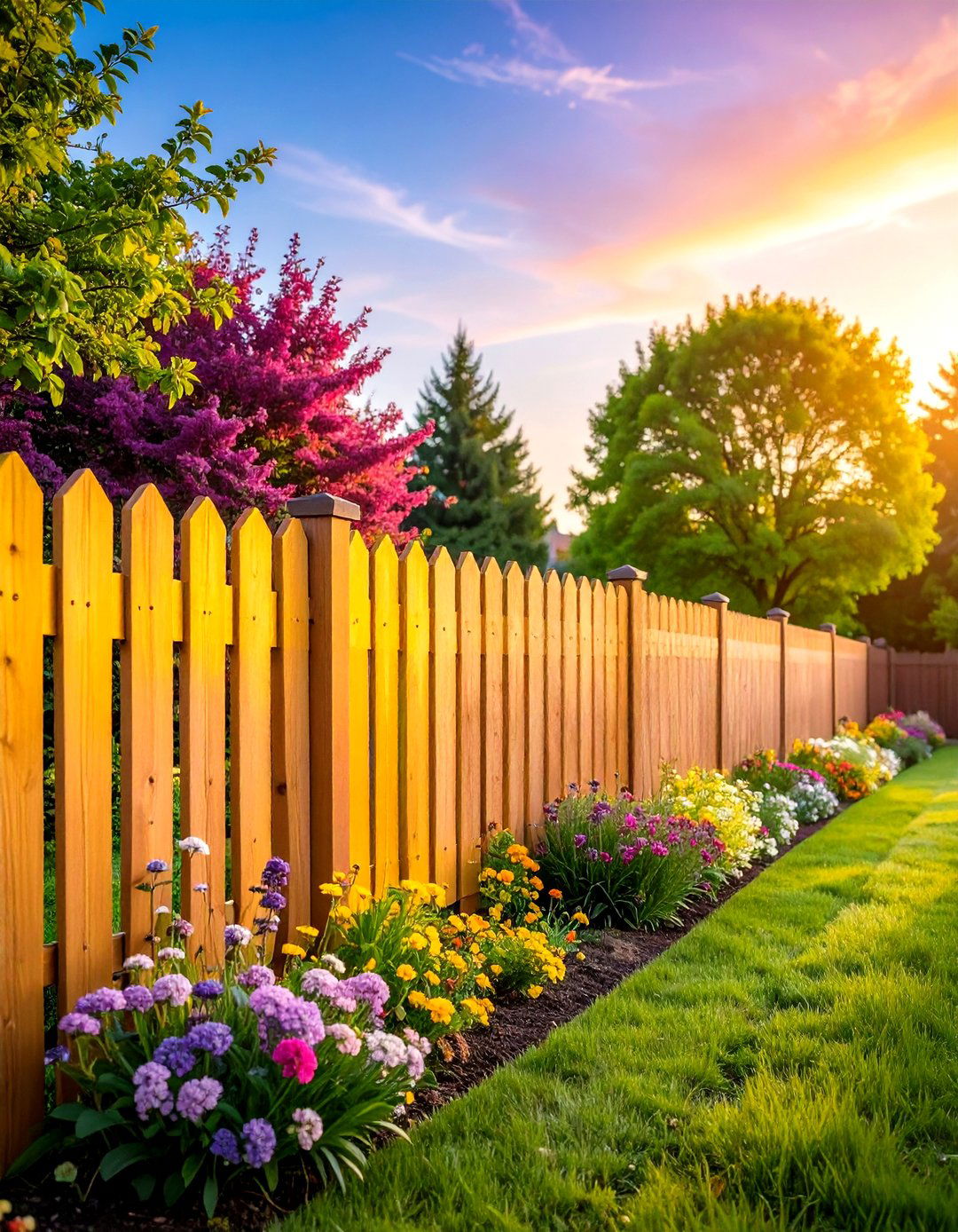 Sunset Ombre Gradient Techniques - 24 Fence Painting Ideas