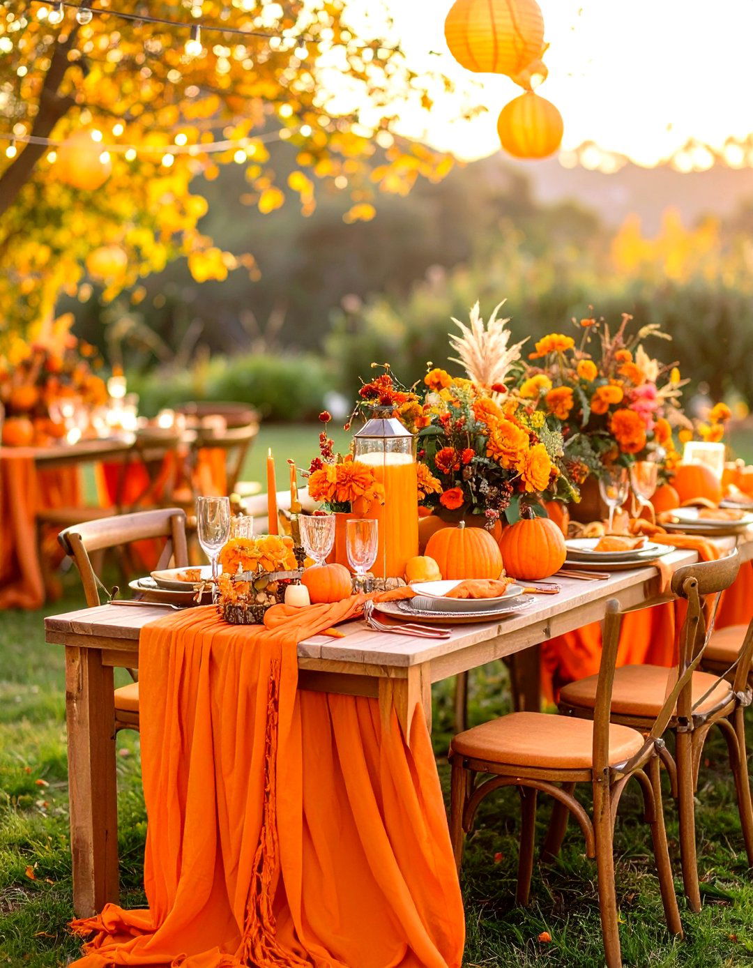 Sunset Orange Boho Wedding - 24 boho wedding ideas