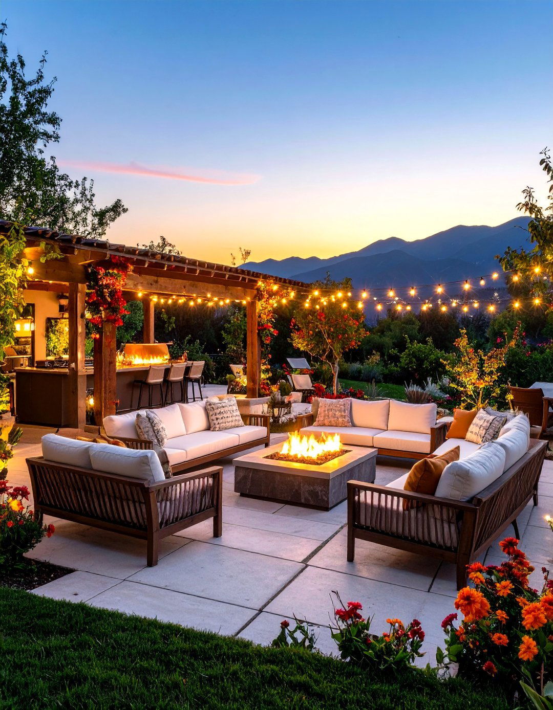 Sunset Viewing Patio - 24 Tropical Patio Ideas