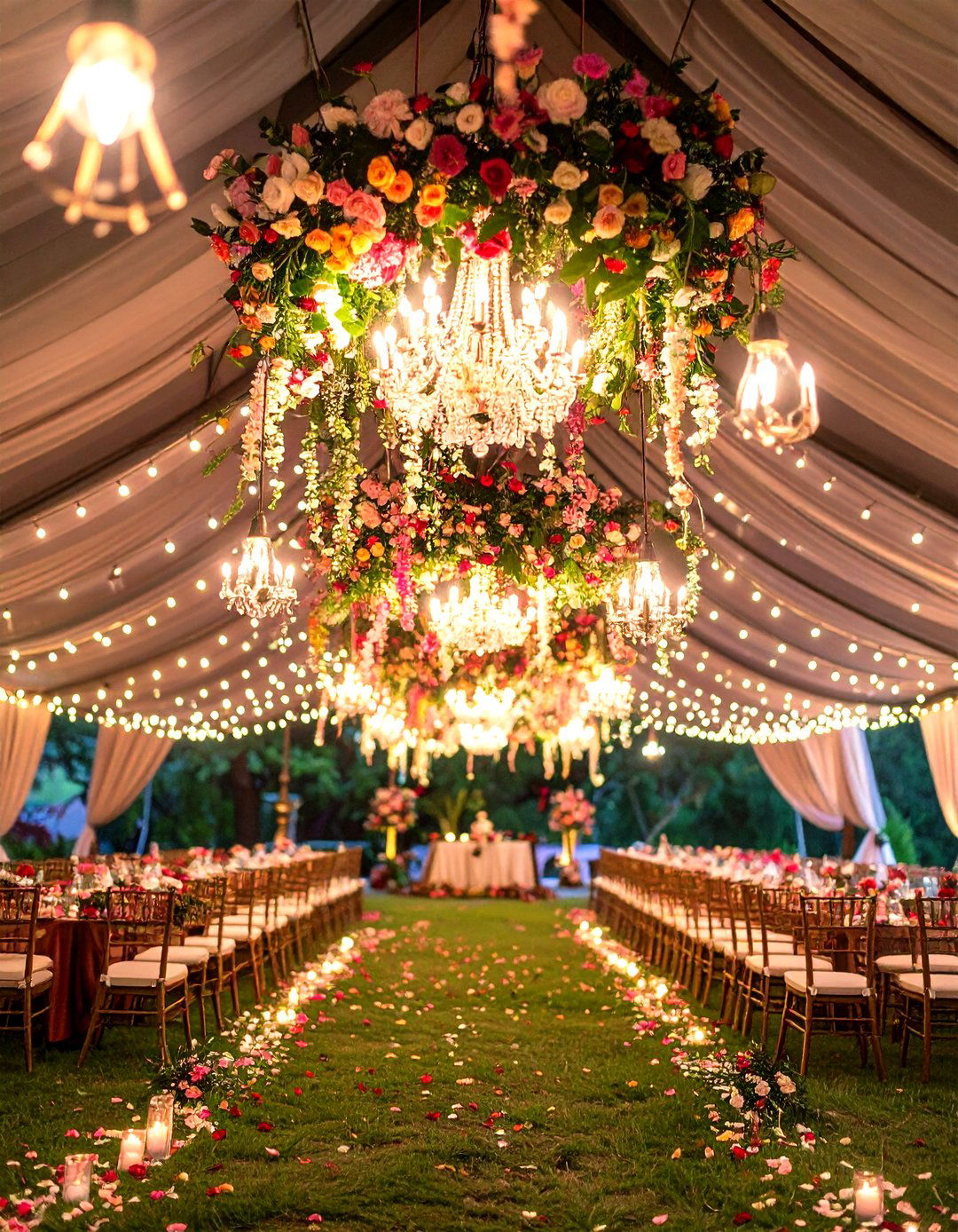 Suspended Hanging Wedding Altars - 24 Wedding Altar Ideas