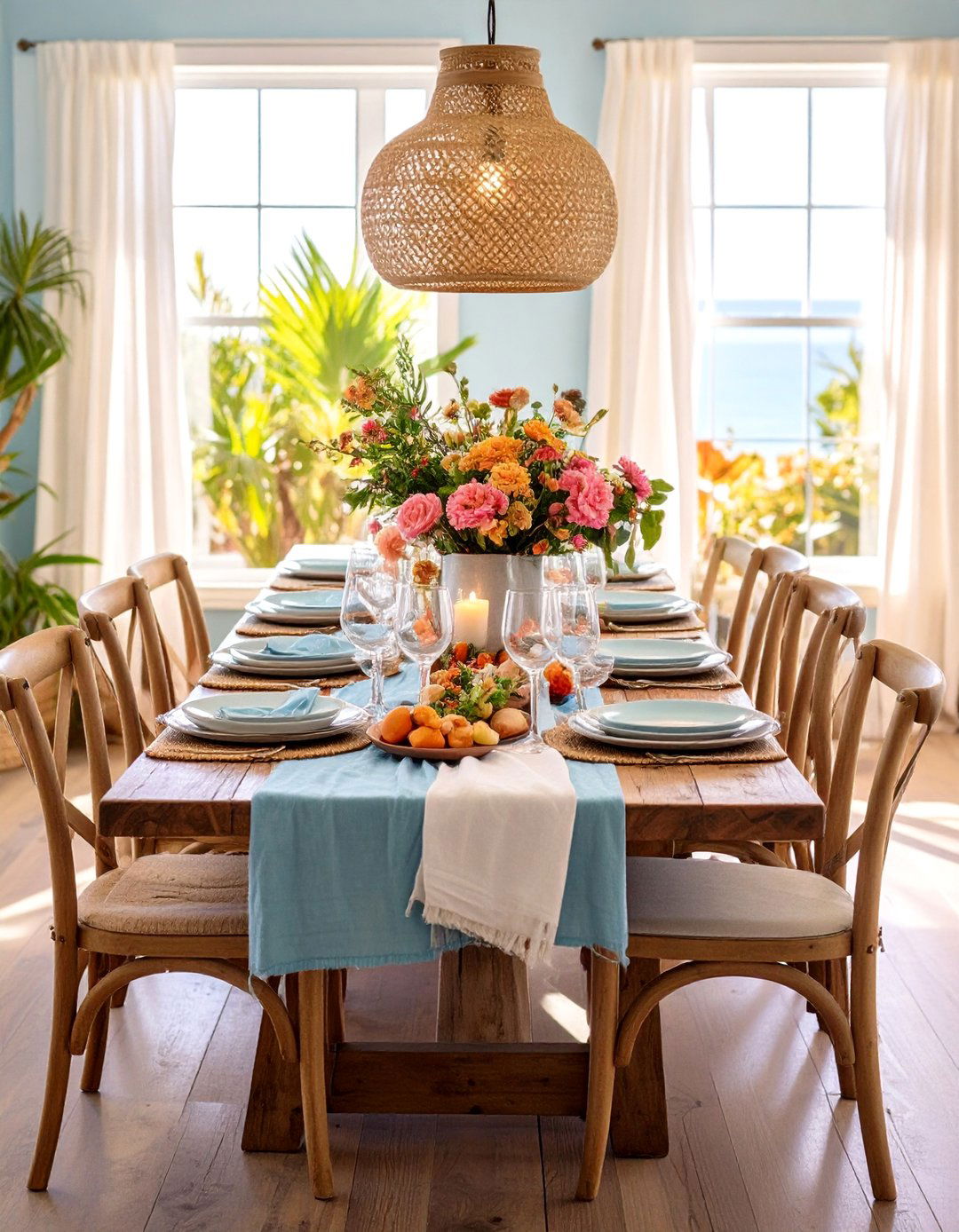 Sustainable Coastal Materials - 24 Coastal Dining Room Ideas