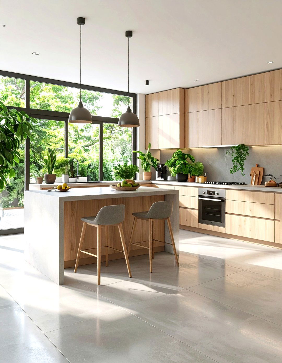 Sustainable Concrete Kitchen Floors - 24 Concrete Floor Kitchen Ideas
