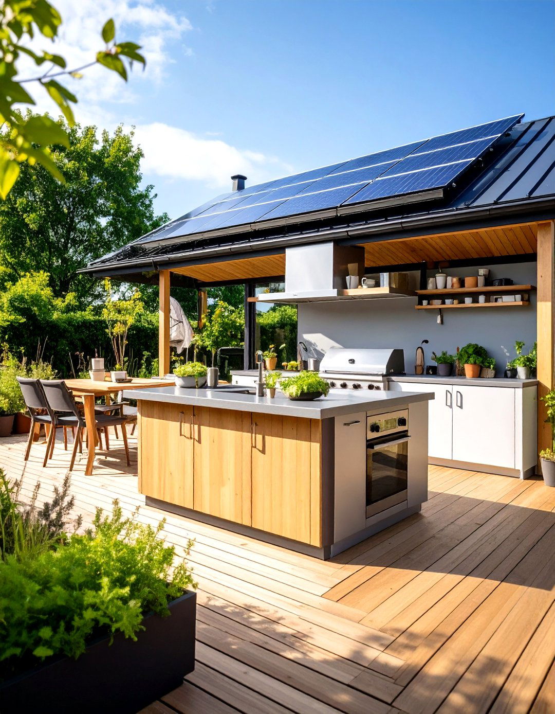 Sustainable Eco Friendly Deck Kitchen - 24 Outdoor Kitchen on Deck