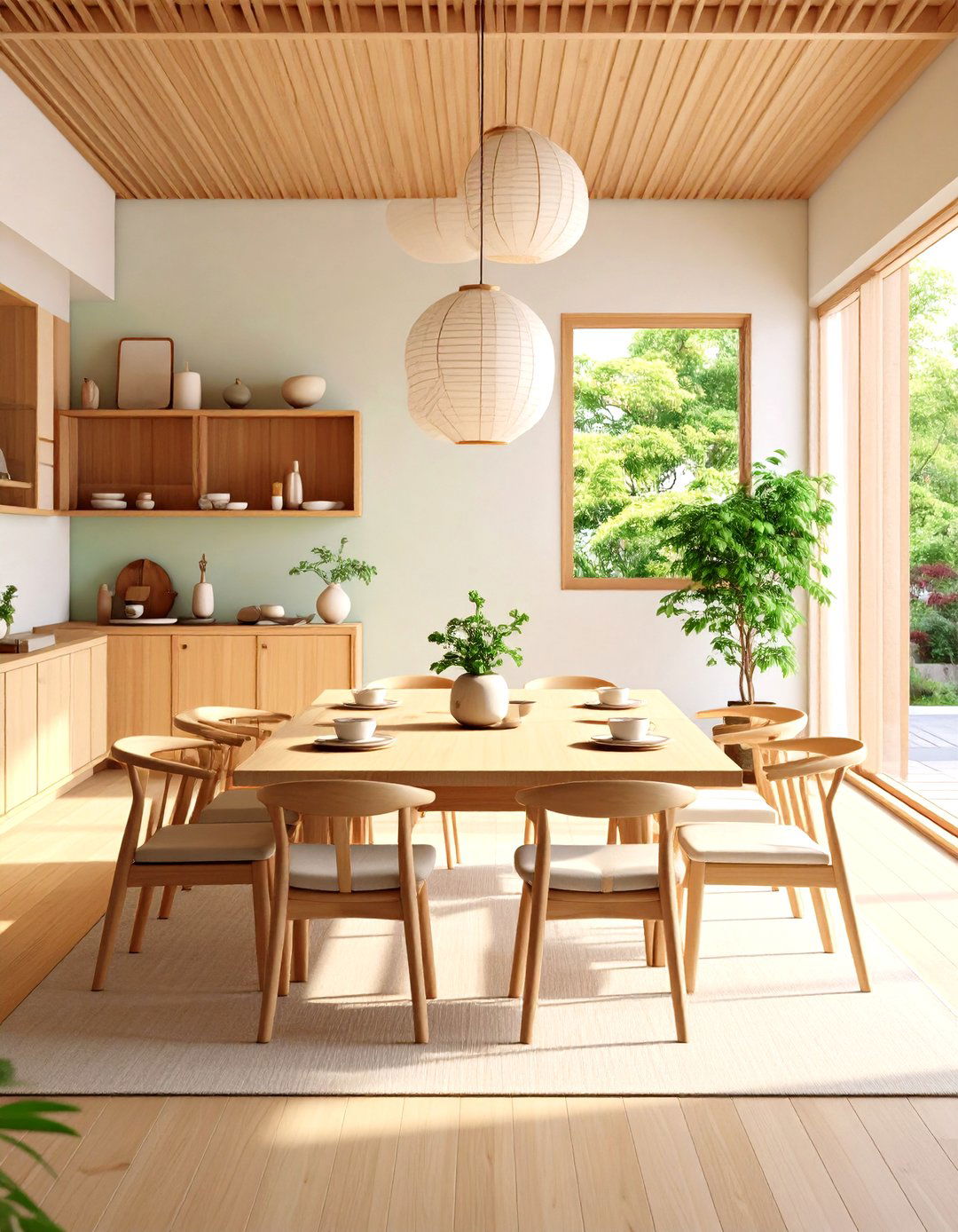 Sustainable Materials Dining Room - 24 Japanese Dining Room Ideas