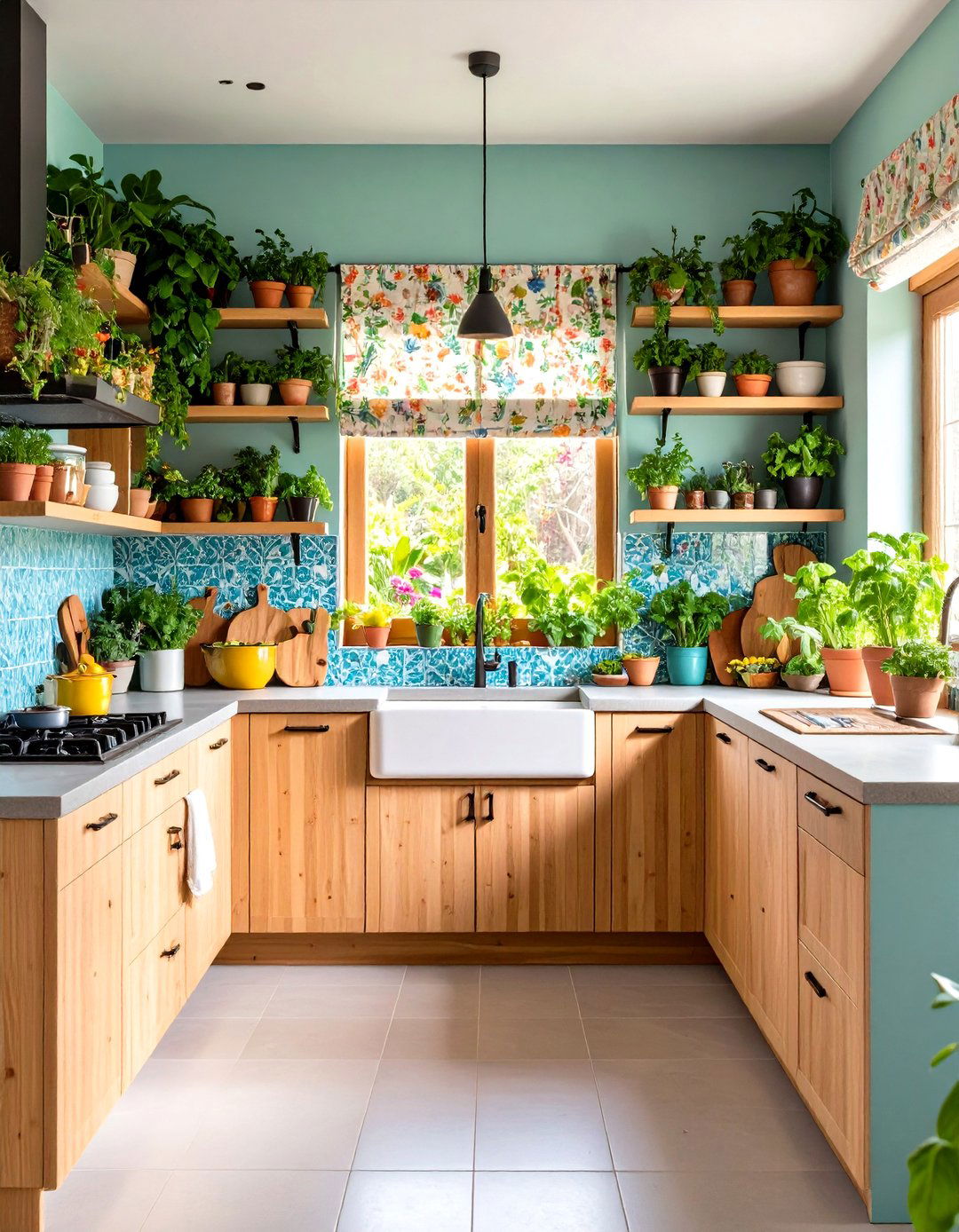 Sustainable Materials Kitchen - 24 Bohemian Tropical Bohemian Decor