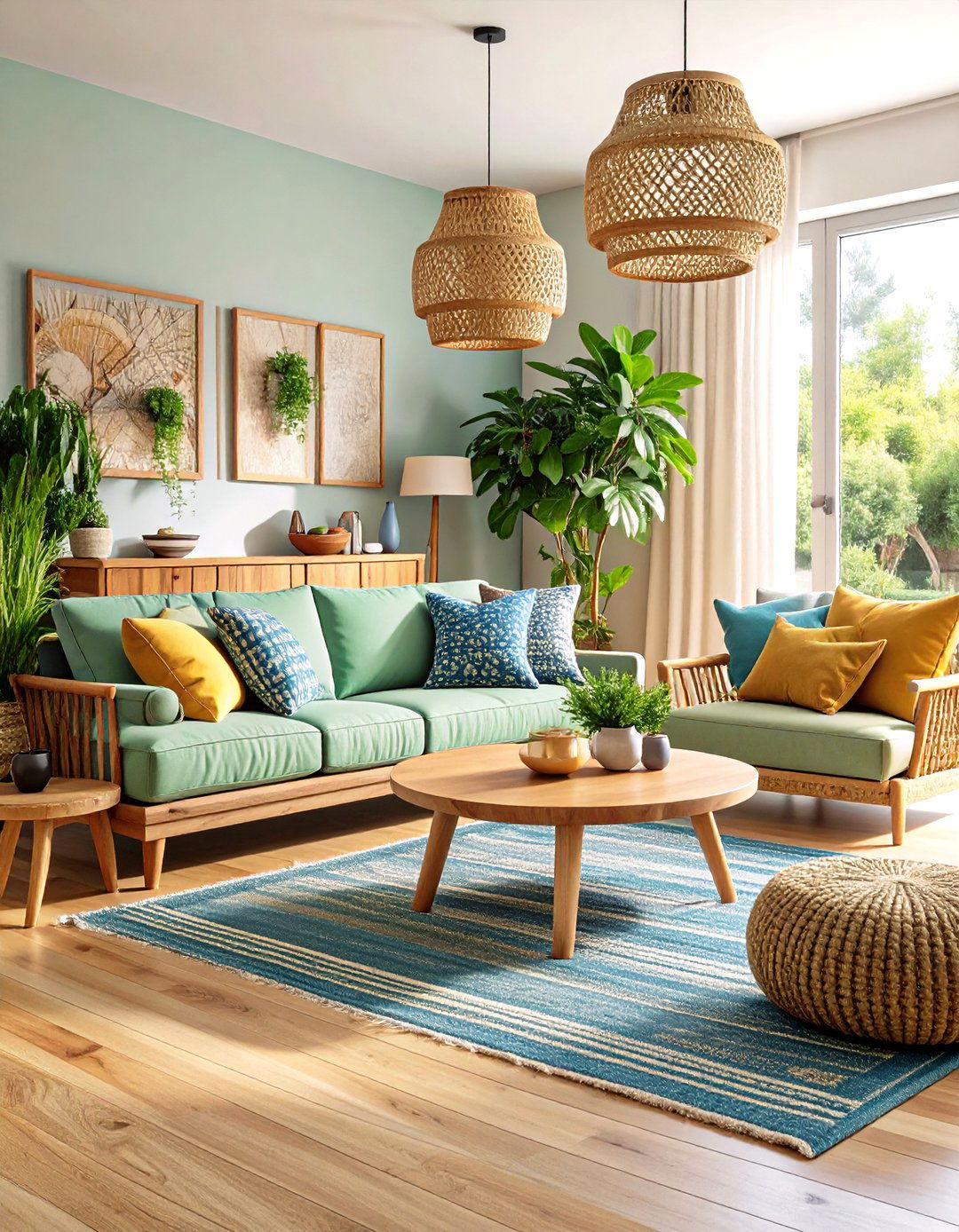 Sustainable Materials Living Room - 24 Organic Modern Living Room Design Ideas