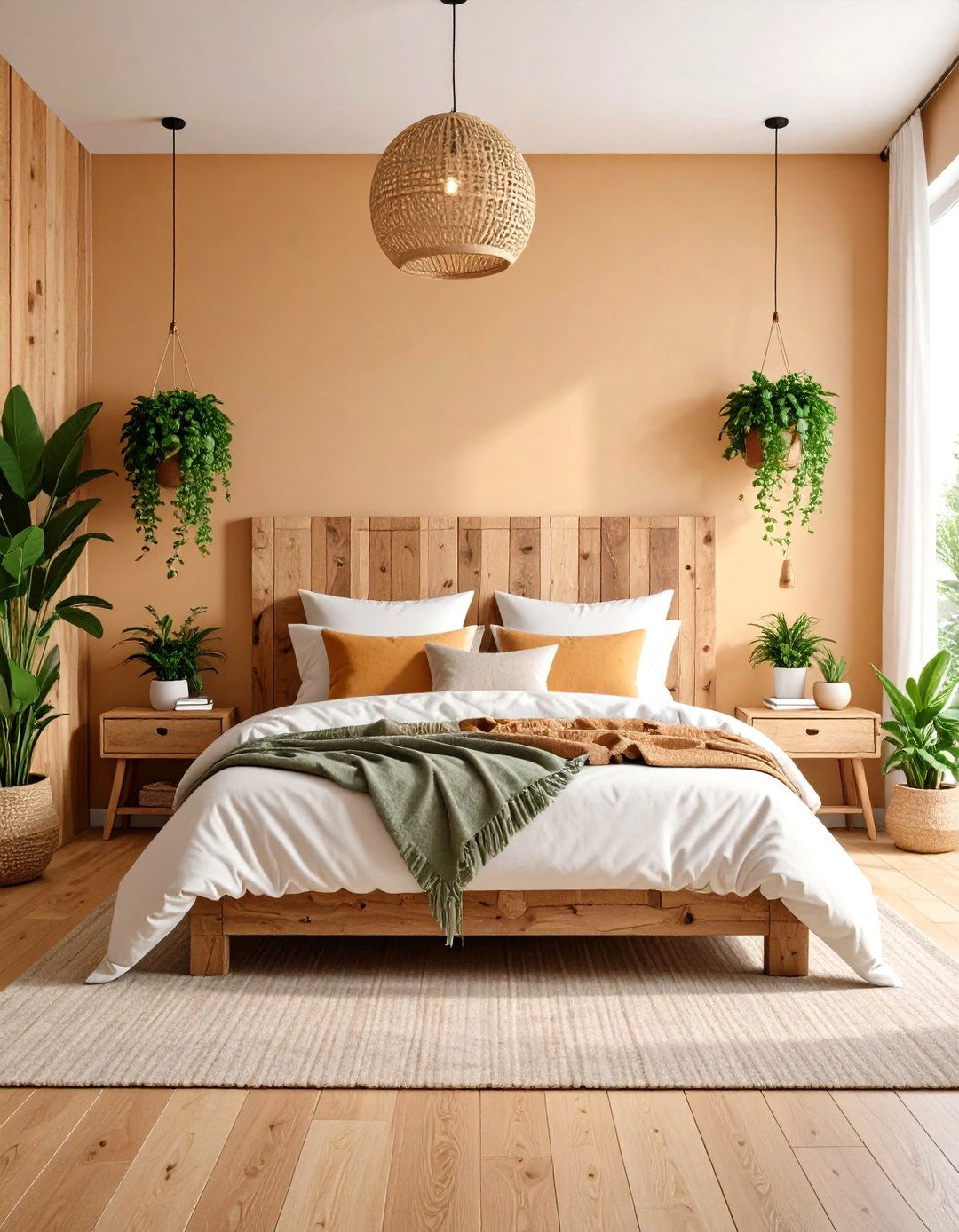 Sustainable Modern Bedroom with Reclaimed Materials - 24 Modern Bedroom Ideas