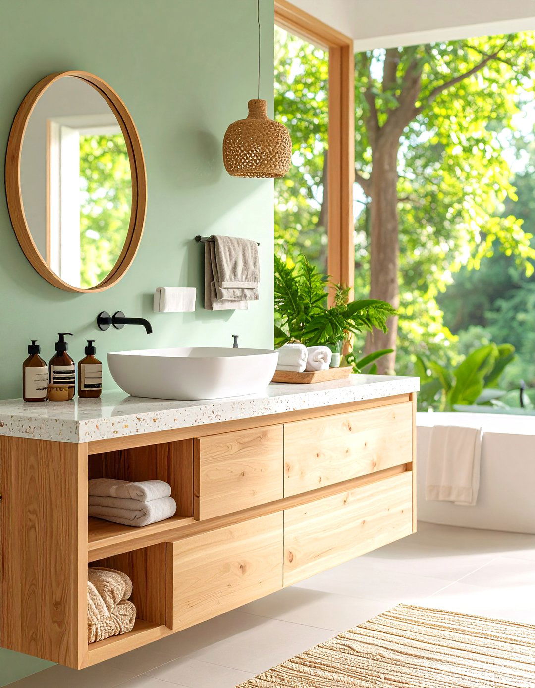 Sustainable Recycled Material Options - 24 Bathroom Countertop Ideas