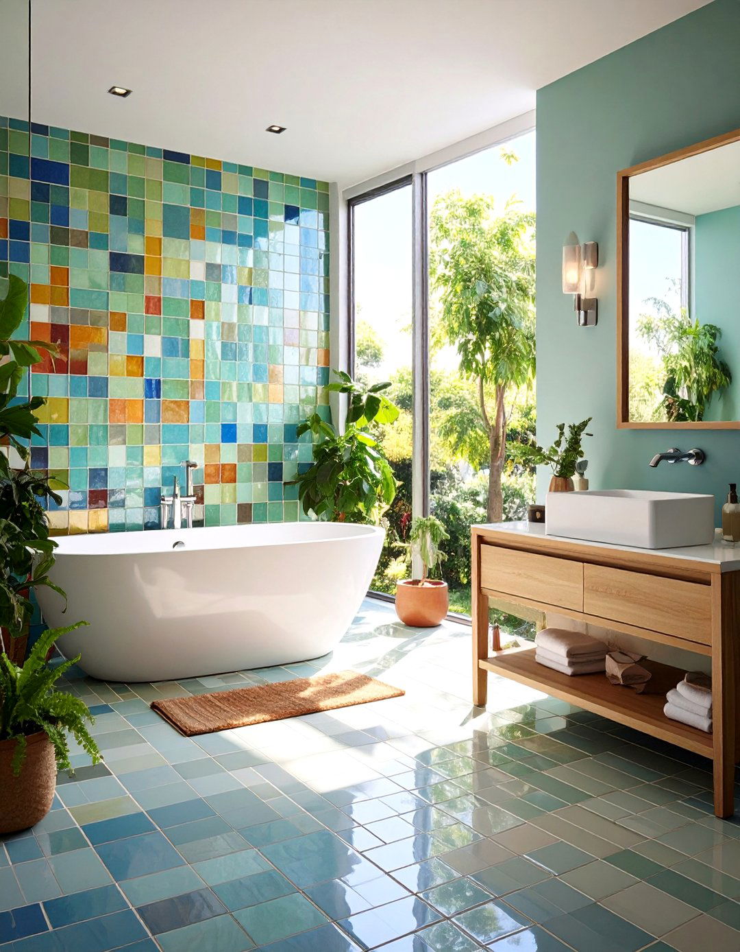 Sustainable Recycled Materials - 24 Bathroom Tile Ideas