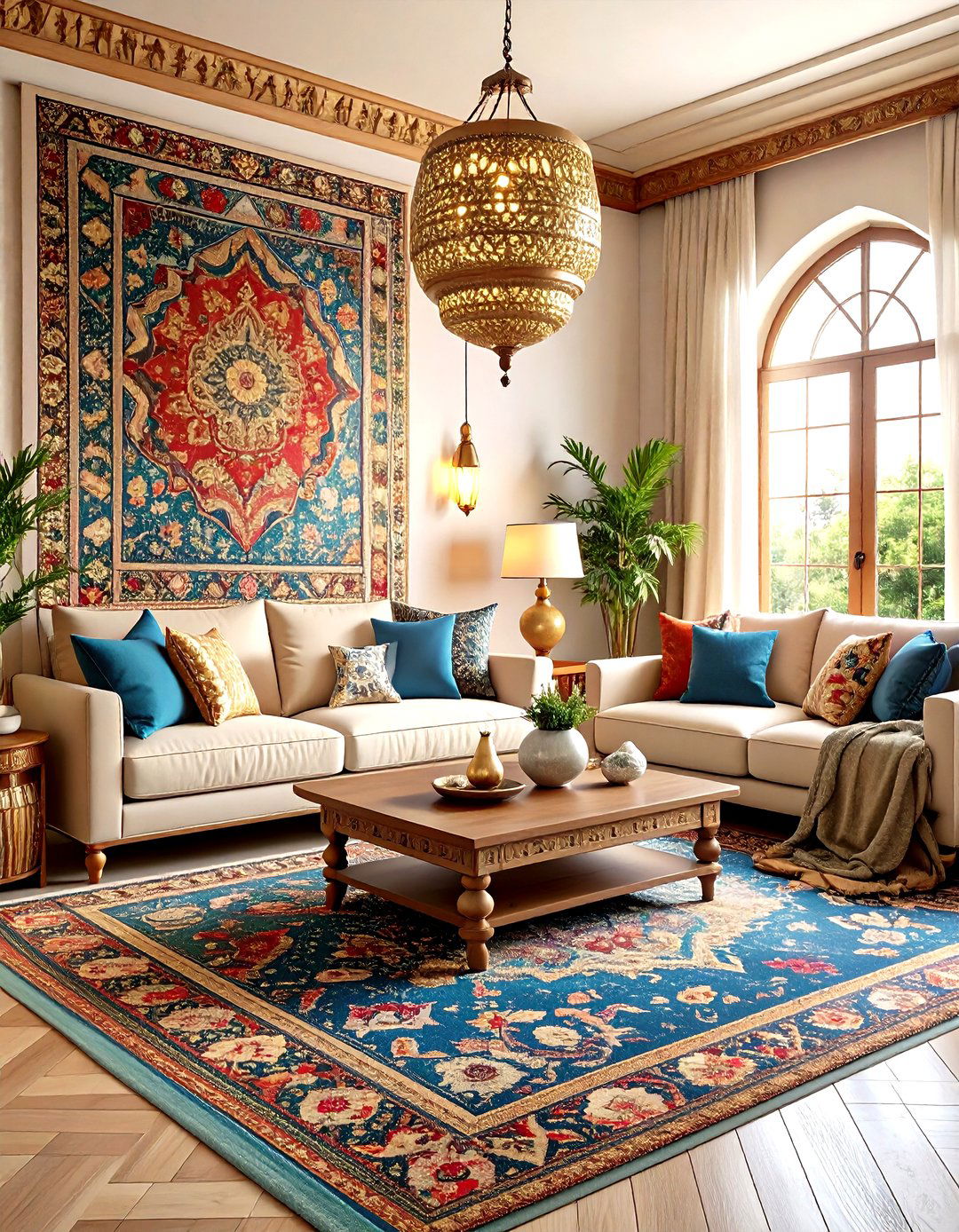 Suzani Pattern Paradise - 24 Gypsy Bohemian Living Room Ideas