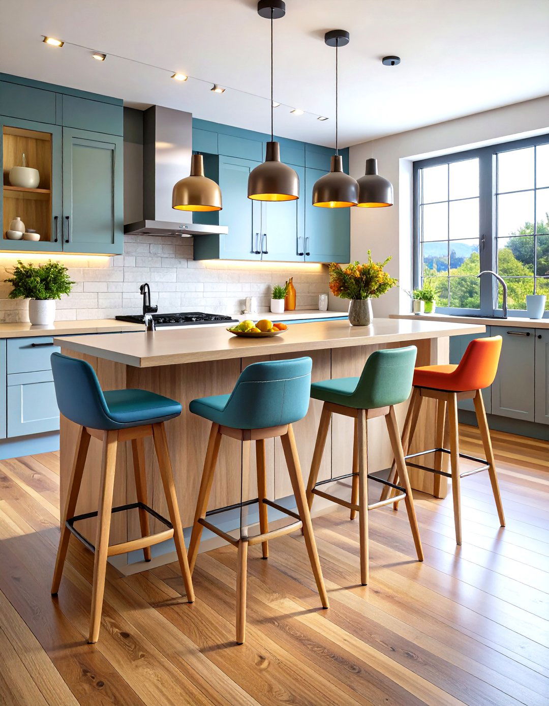 Swivel Bar Stools for Flexibility - 24 Kitchen Island Ideas With Seating