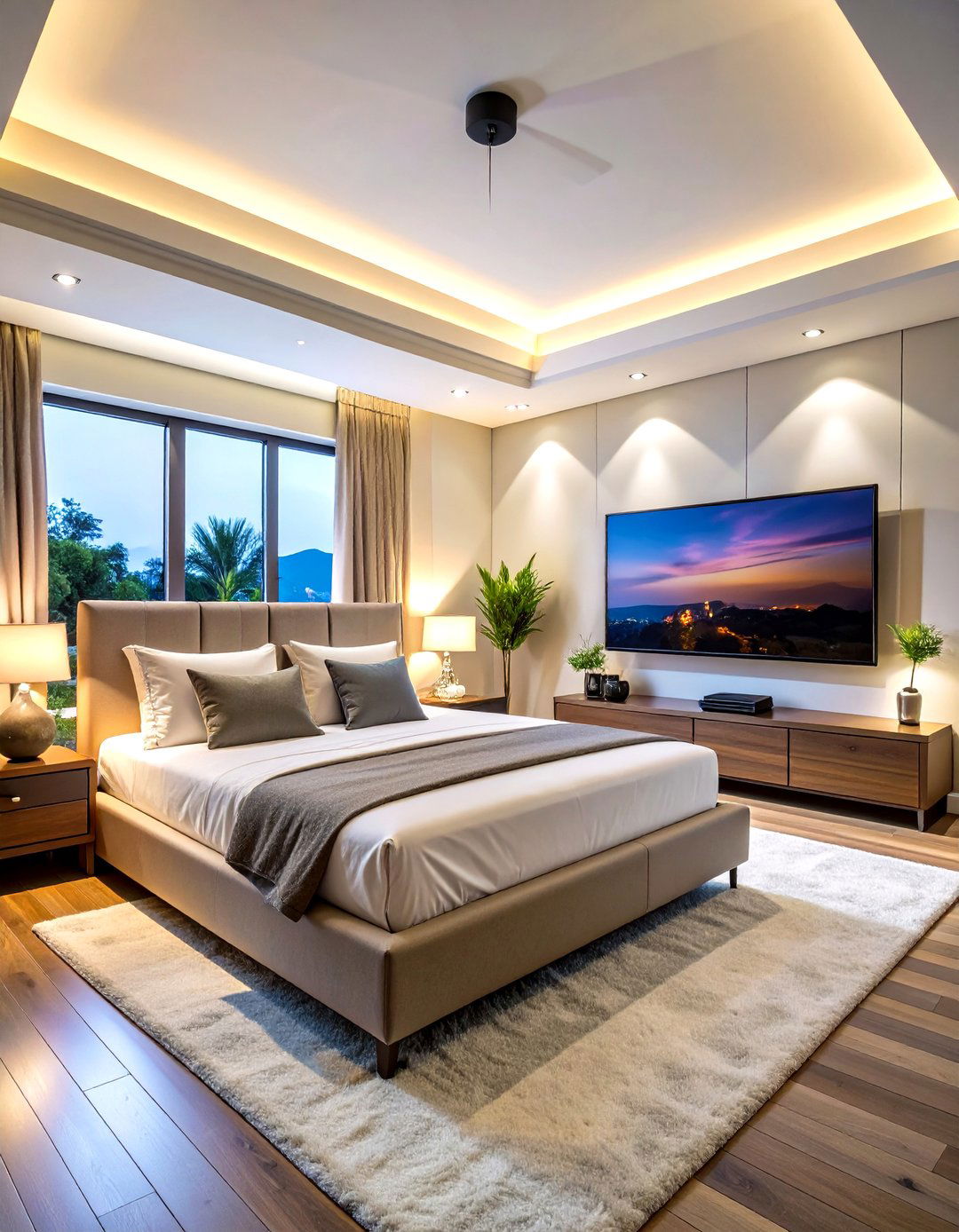 Swivel Mount TV System - 24 Bedroom Tv Ideas