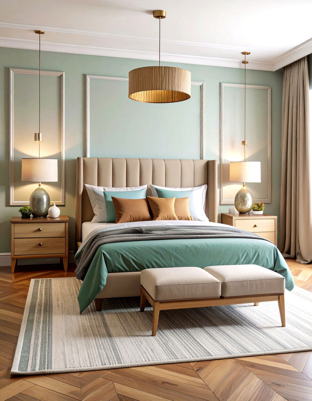 Symmetrical Balance Harmony - 24 Bedroom Ideas For Couples