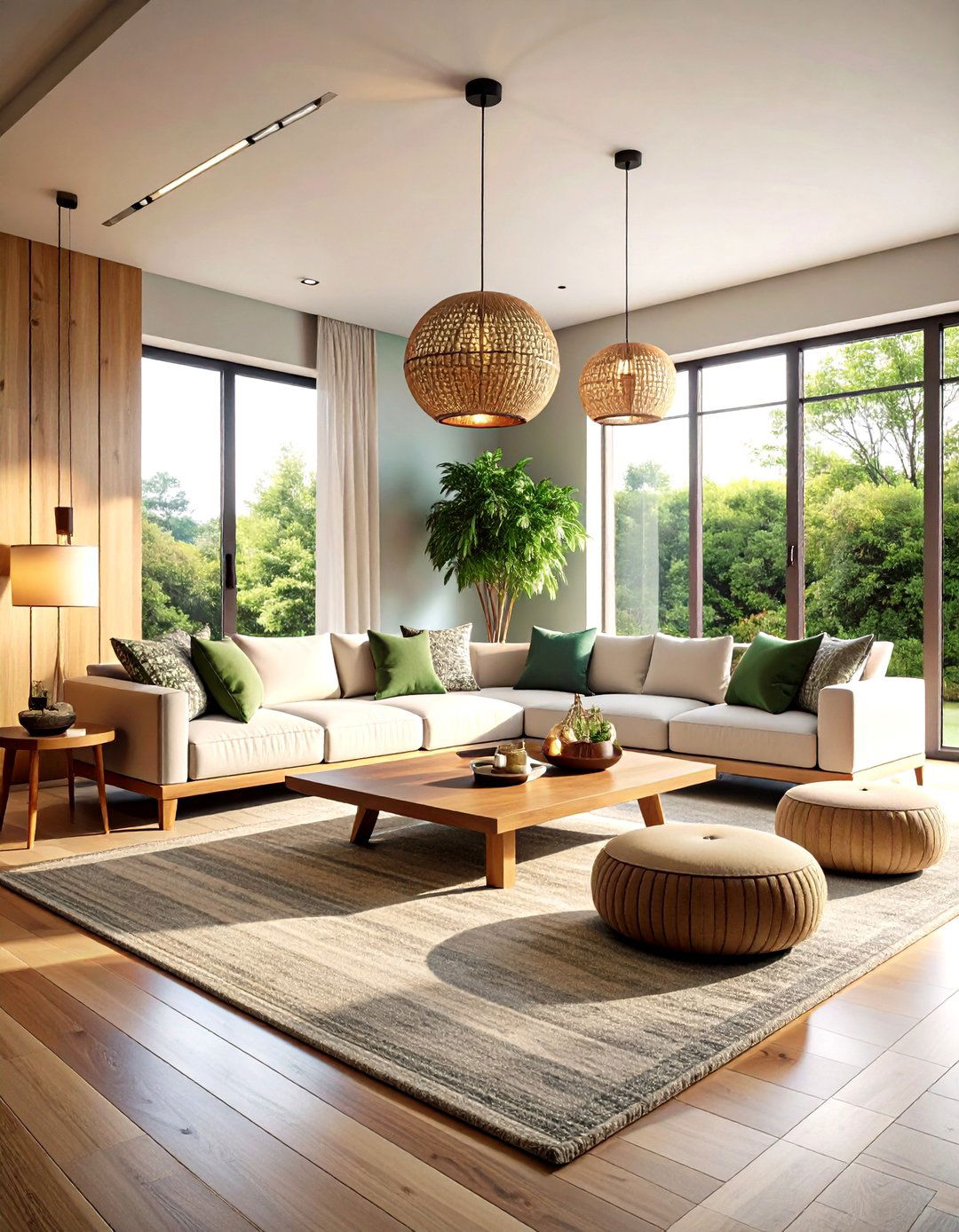 Symmetrical Balance - 24 Zen Living Room Ideas