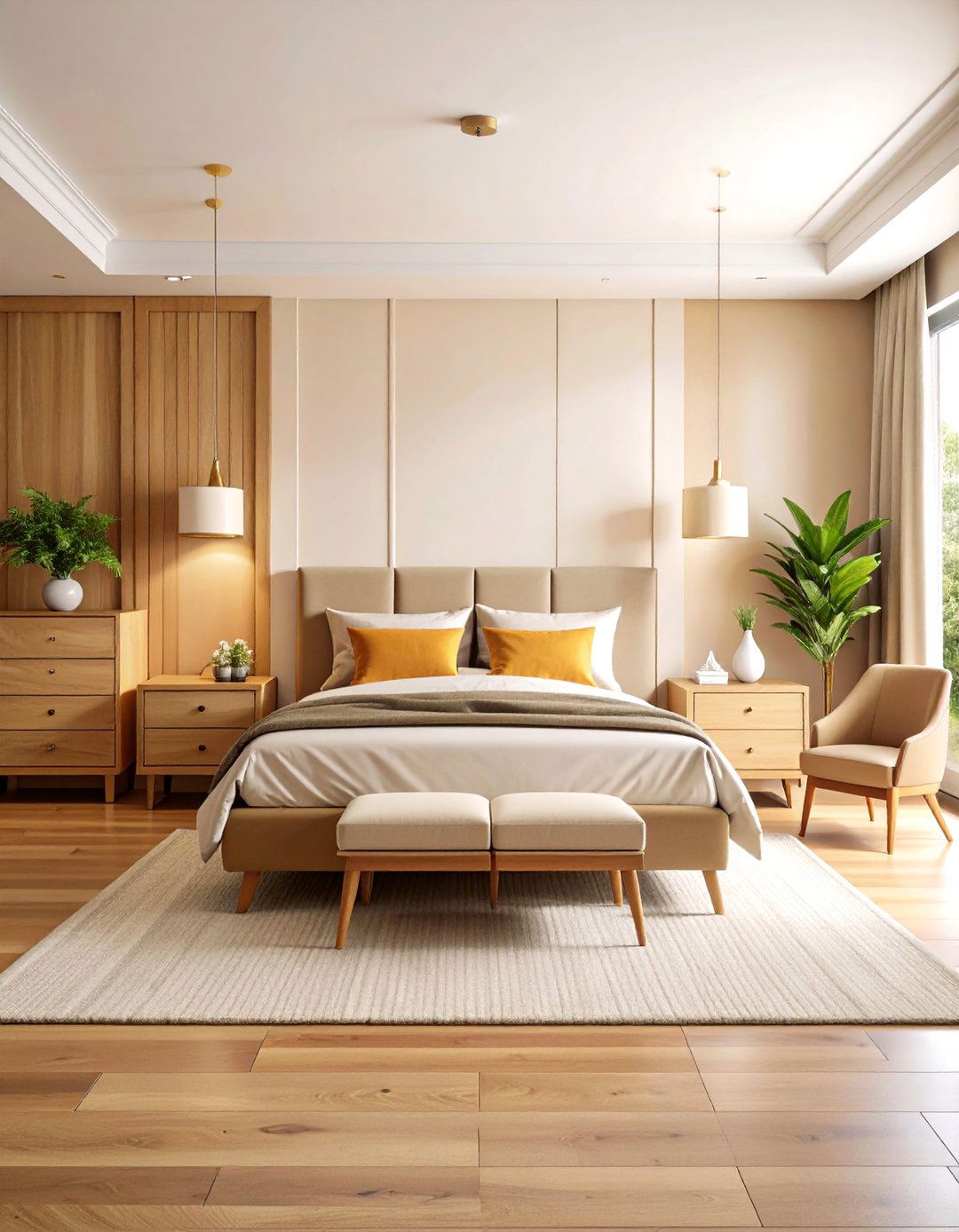 Symmetrical Traditional Bedroom Layout - 24 Bedroom Layout Ideas